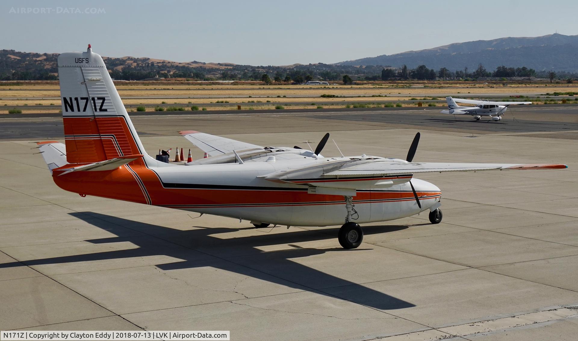 N171Z, 1964 Aero Commander 500B Commander C/N 1450-159, Livermore Airport California 2018.