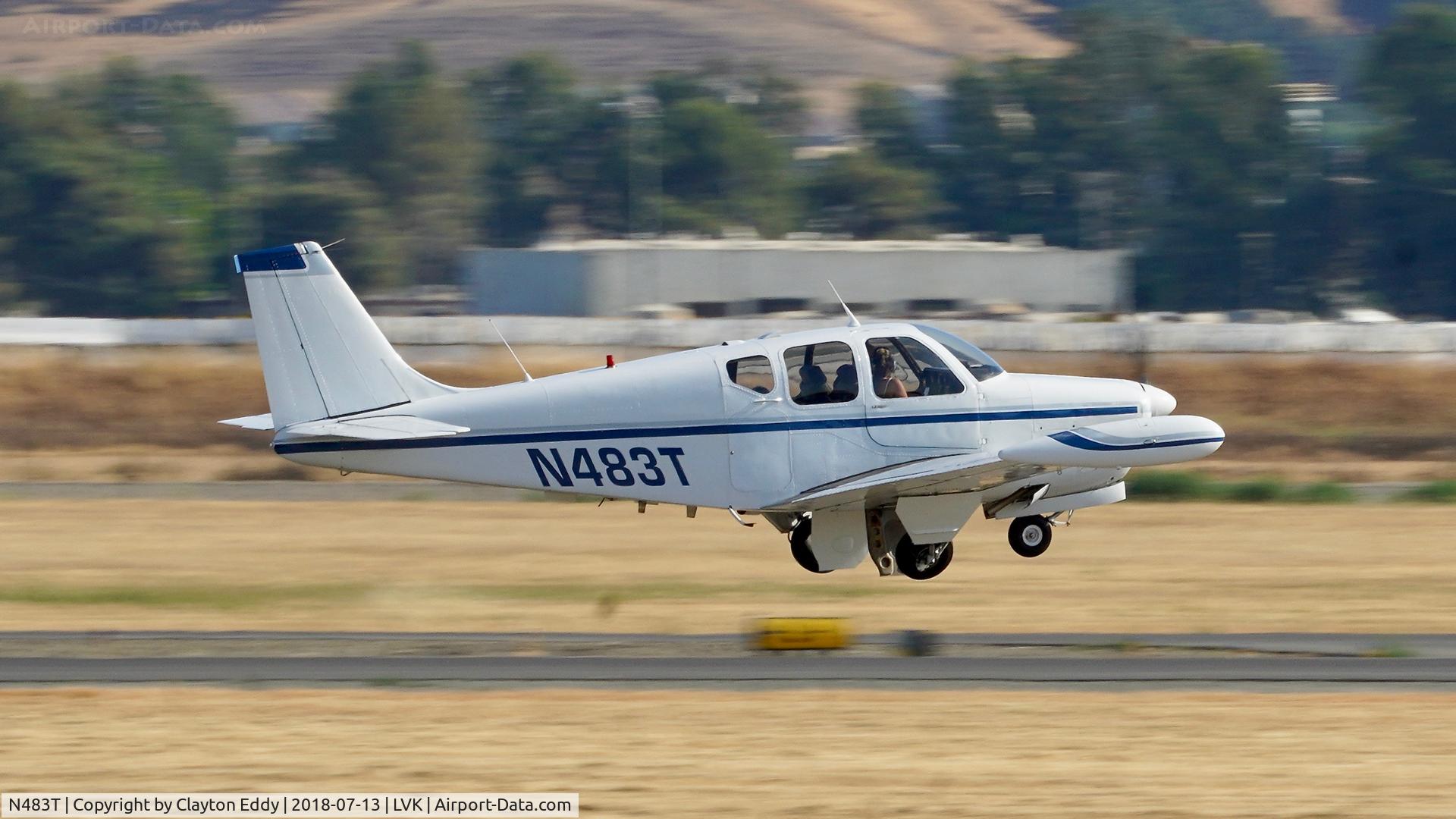 N483T, 1961 Beech 35-A33 Debonair C/N CD-314, Livermore Airport California 2018.