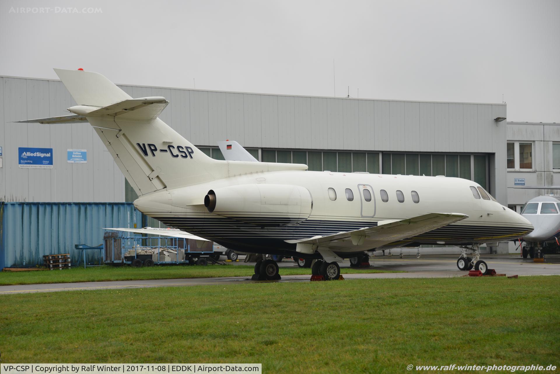 VP-CSP, 1991 British Aerospace BAe.125 Series 800A C/N 258210, British Aerospace BAe 125-800B - Private - 258210 - V-PCSP - 08.11.2017 - CGN
