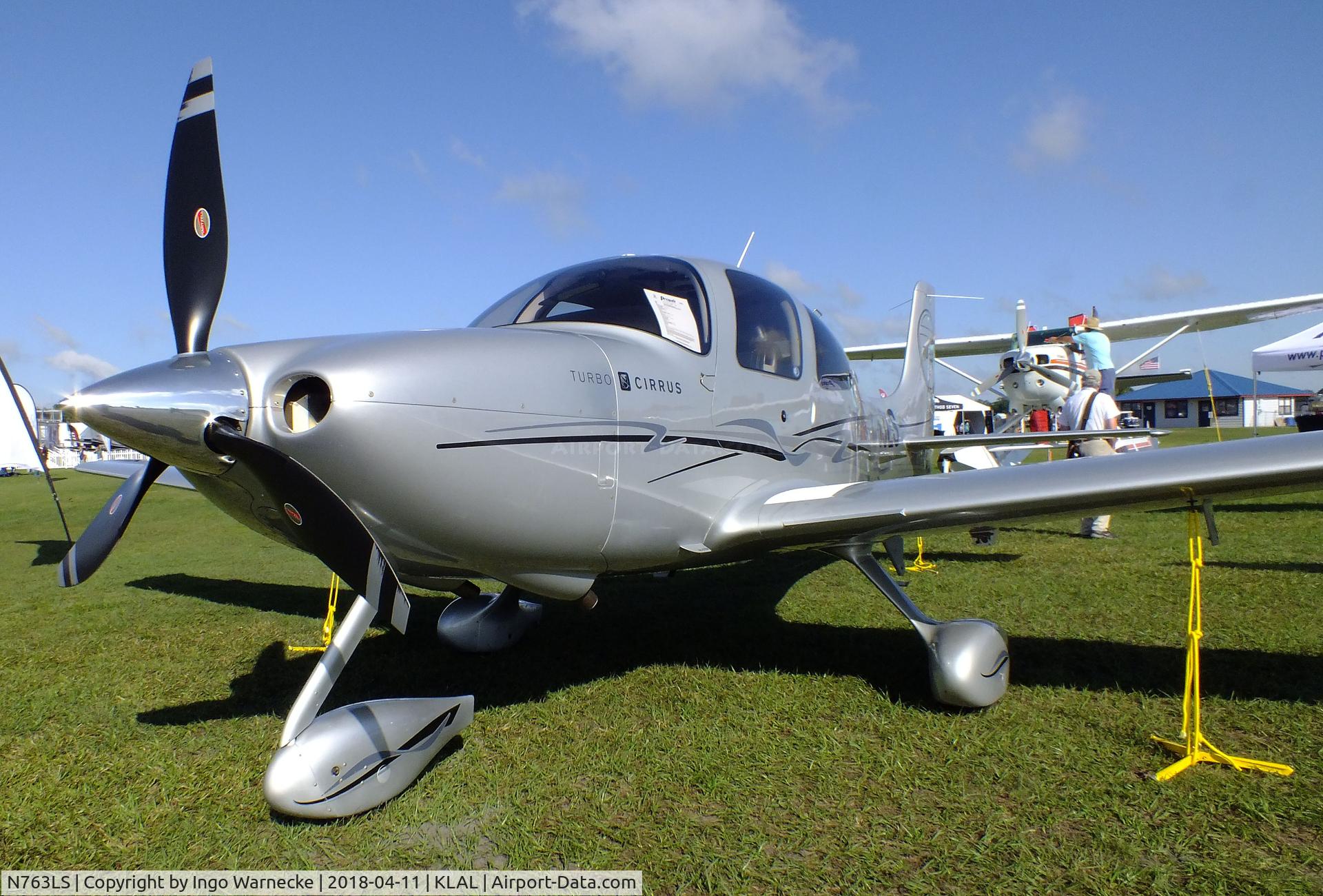 N763LS, Cirrus SR22 GTS Turbo C/N 3487, Cirrus SR22 GTS Turbo at 2018 Sun 'n Fun, Lakeland FL