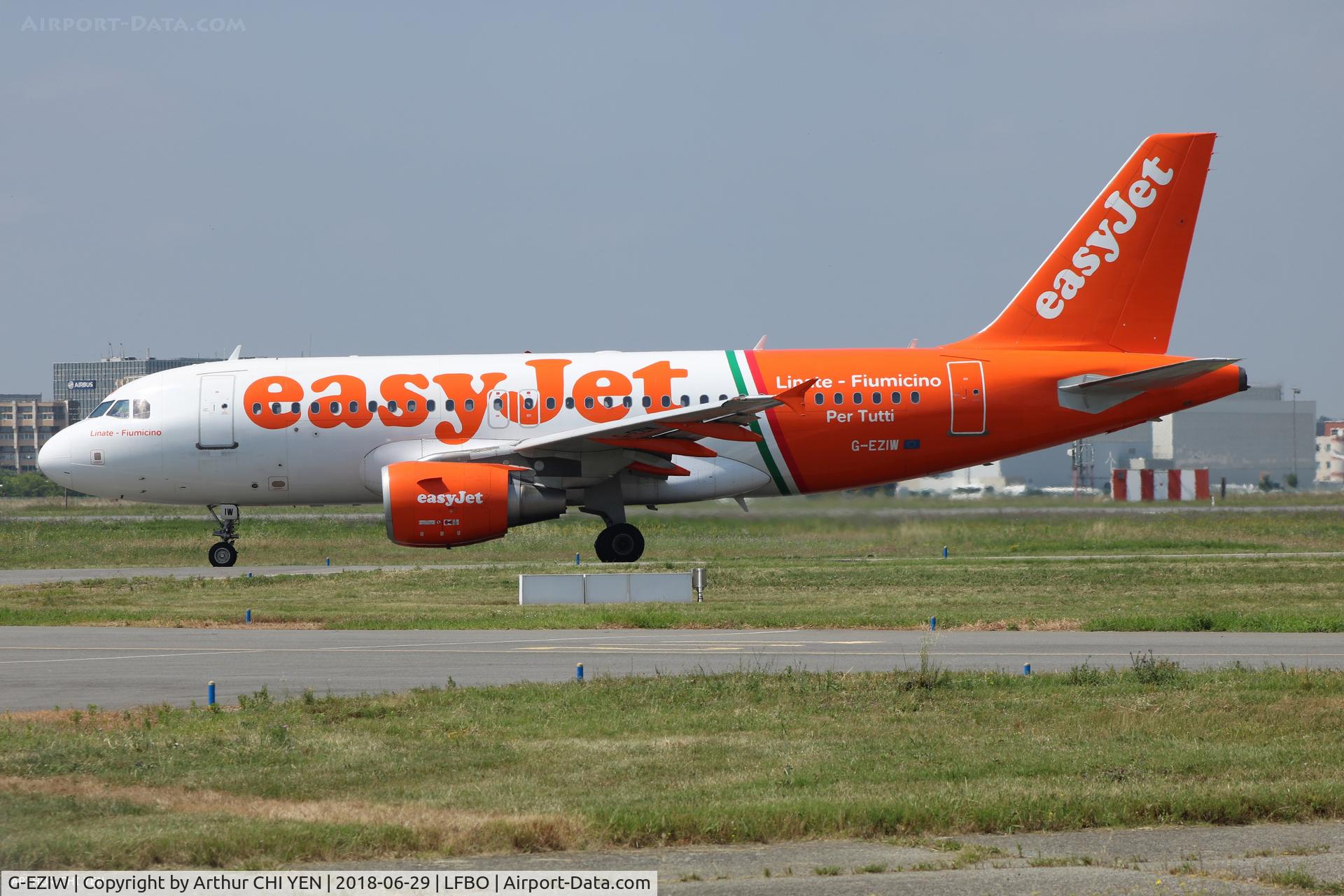 G-EZIW, 2005 Airbus A319-111 C/N 2578, Linate-Fiumicino Livery