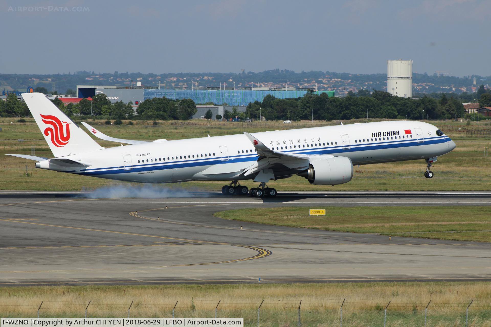 F-WZNO, 2018 Airbus A350-941 C/N 231, Back after flight test.