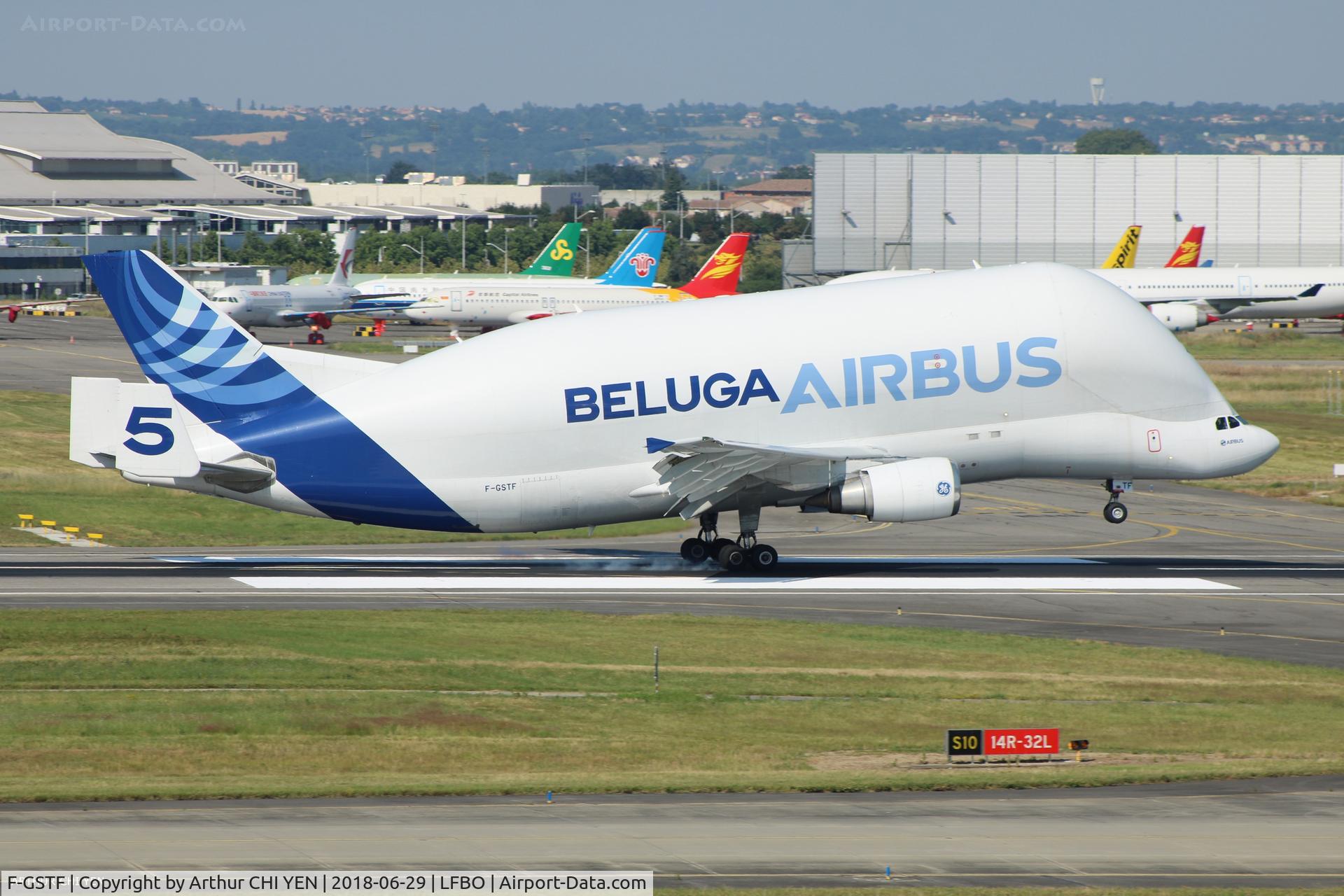 F-GSTF, 2000 Airbus A300B4-608ST Super Transporter C/N 796, From Hamburg.
