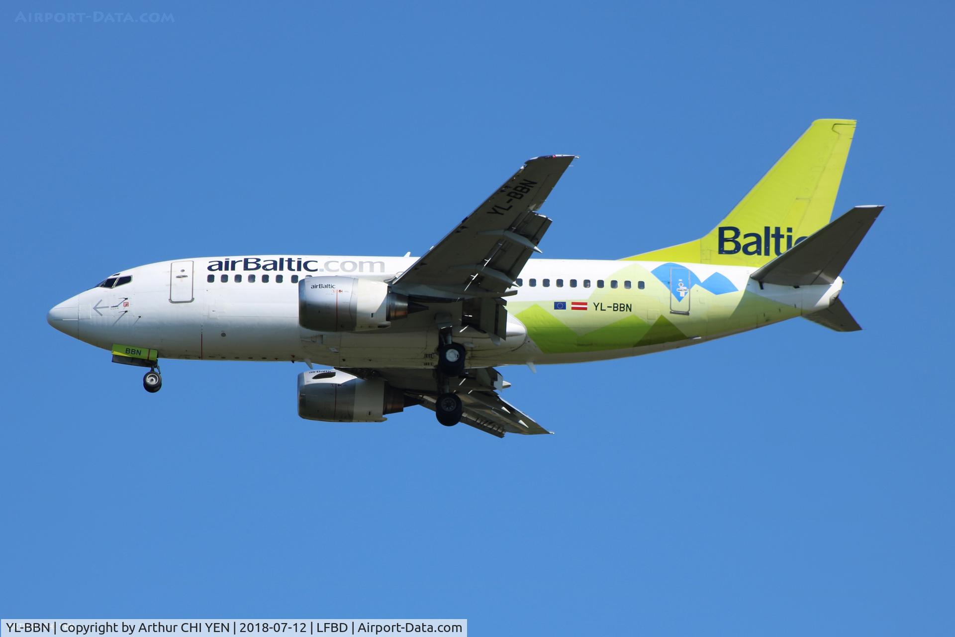 YL-BBN, 1992 Boeing 737-522 C/N 26683, From Riga.