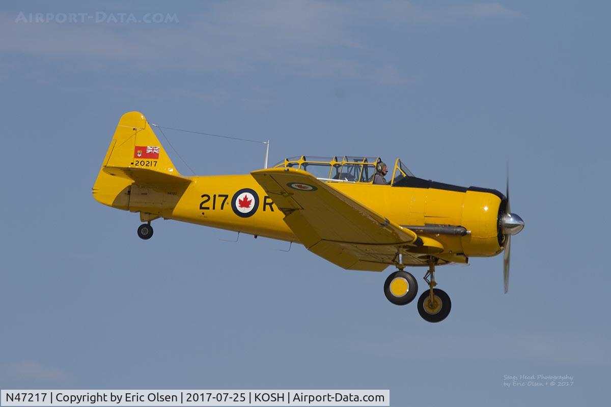 N47217, 1951 Canadian Car & Foundry Harvard MK IV C/N CCF4-8, Harvard MK IV landing at Oshkosh.
