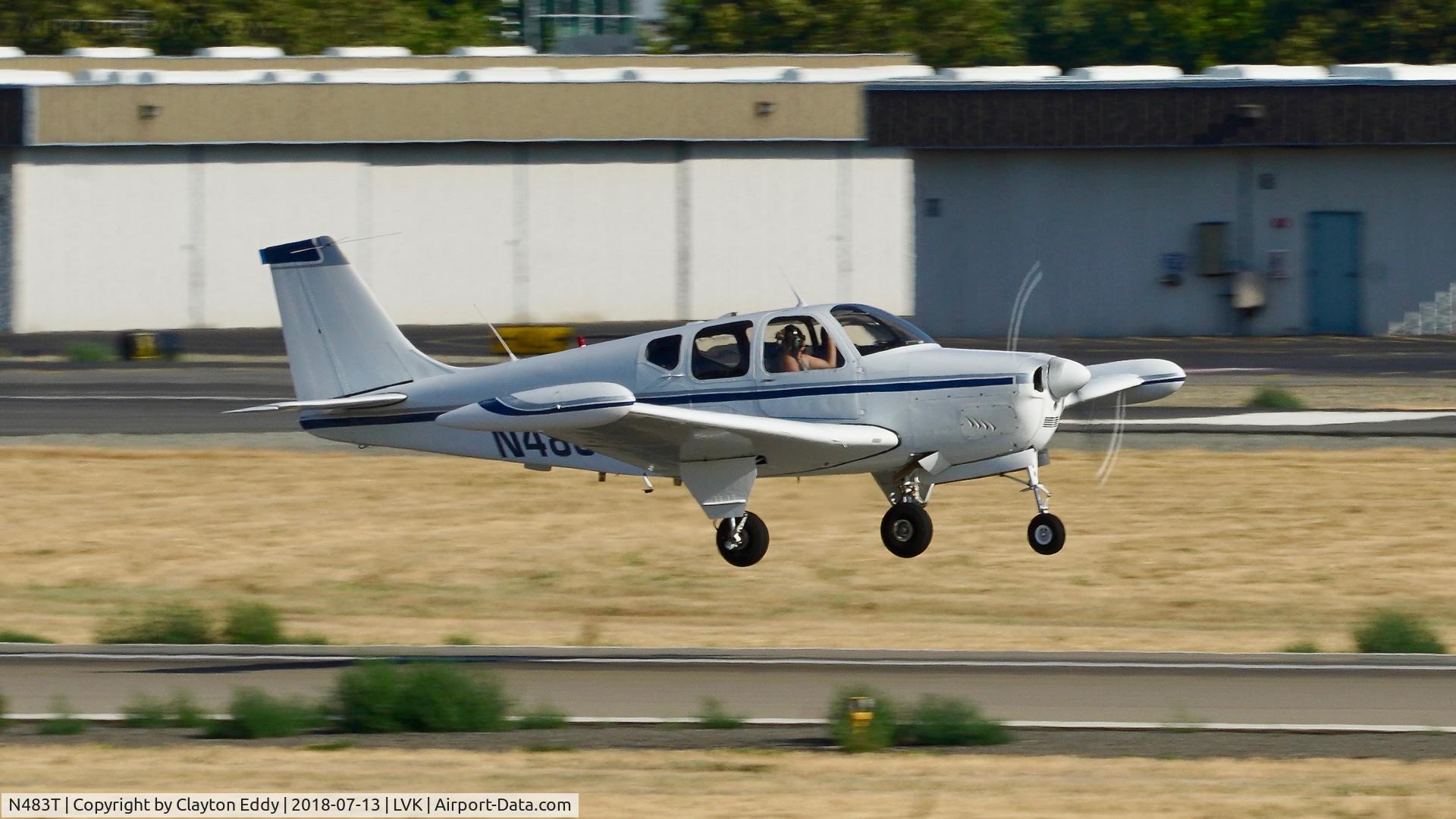 N483T, 1961 Beech 35-A33 Debonair C/N CD-314, Livermore Airport California 2018.
