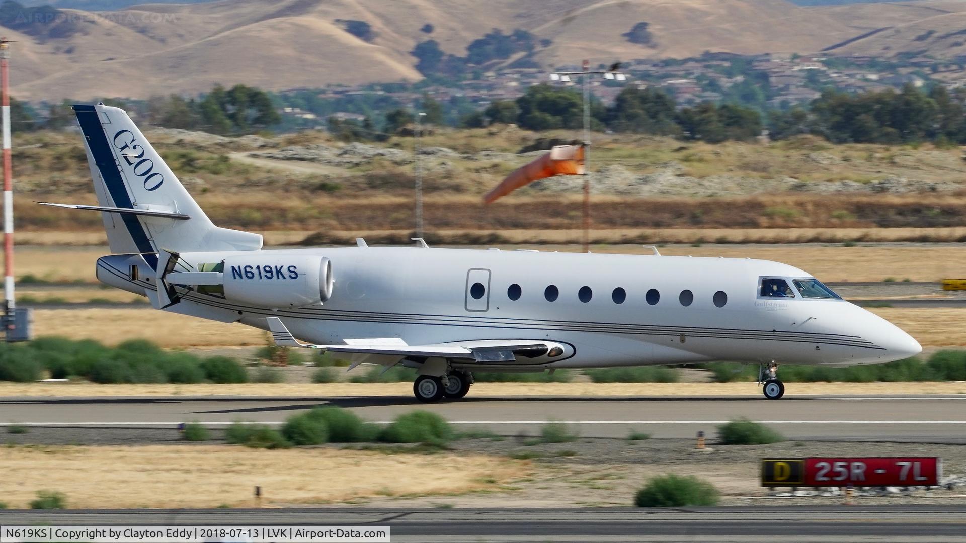 N619KS, 2006 Israel Aircraft Industries Gulfstream 200 C/N 151, Livermore Airport California 2018.