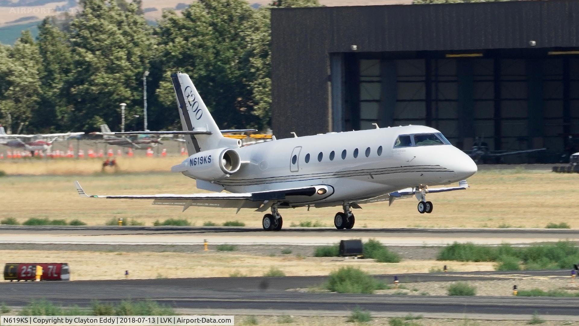 N619KS, 2006 Israel Aircraft Industries Gulfstream 200 C/N 151, Livermore Airport California 2018.