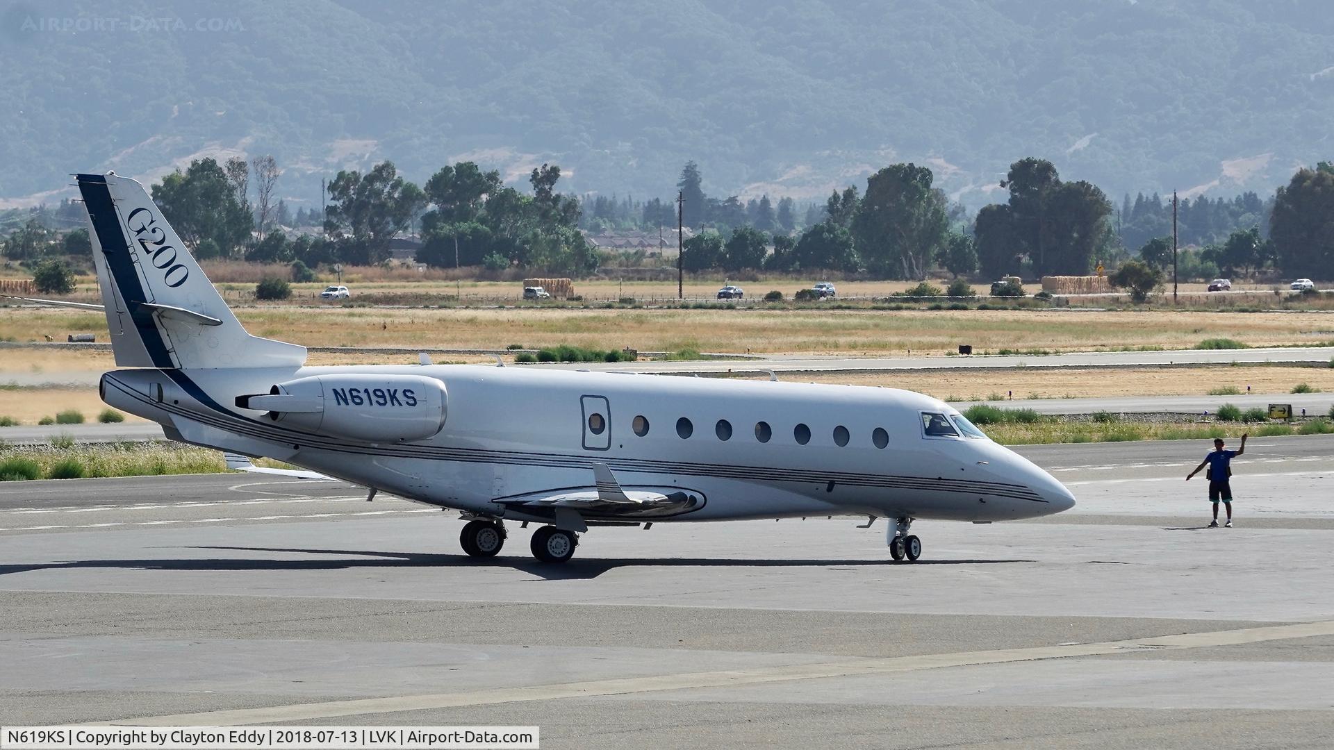N619KS, 2006 Israel Aircraft Industries Gulfstream 200 C/N 151, Livermore Airport California 2018.