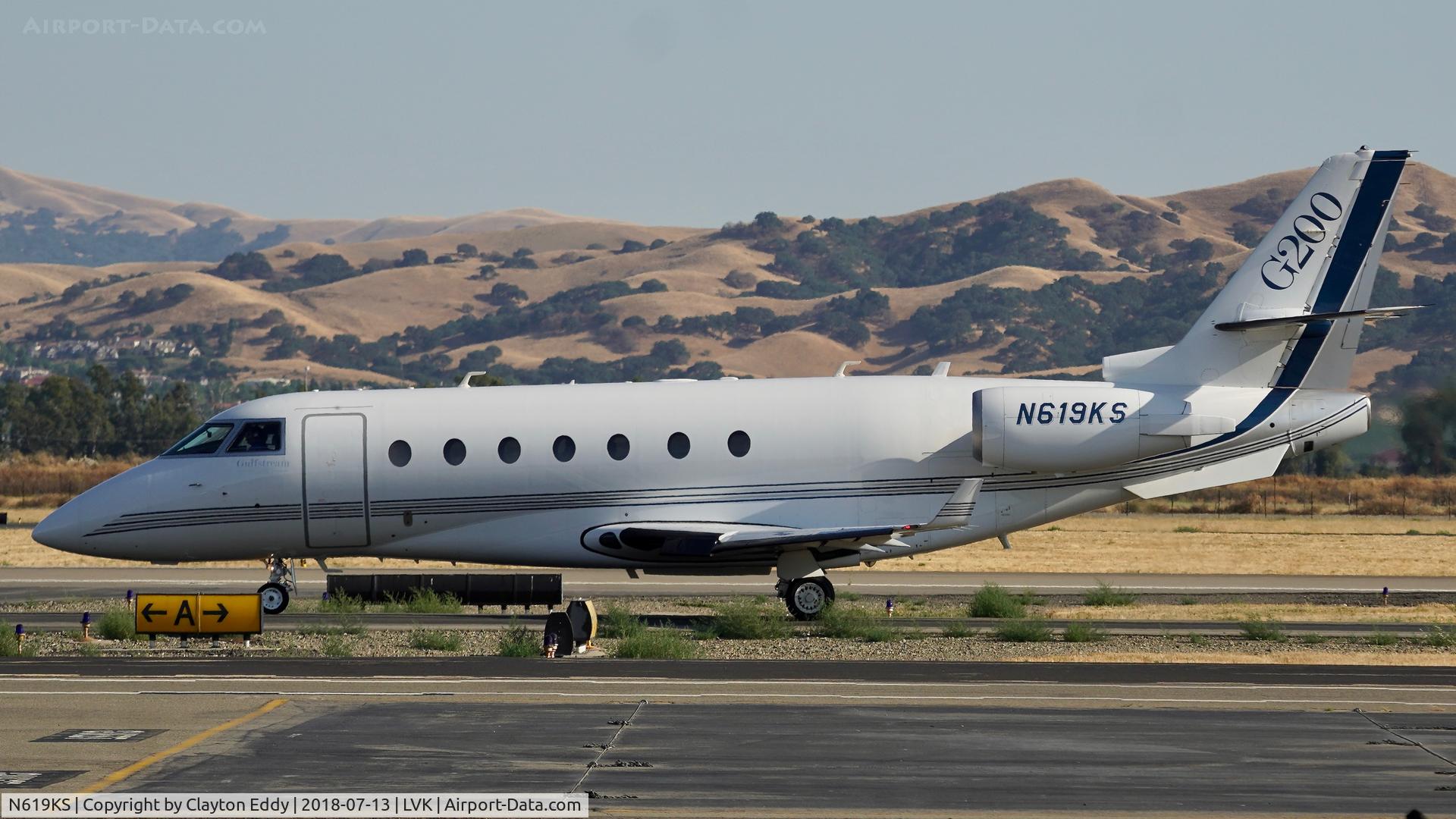 N619KS, 2006 Israel Aircraft Industries Gulfstream 200 C/N 151, Livermore Airport California 2018.