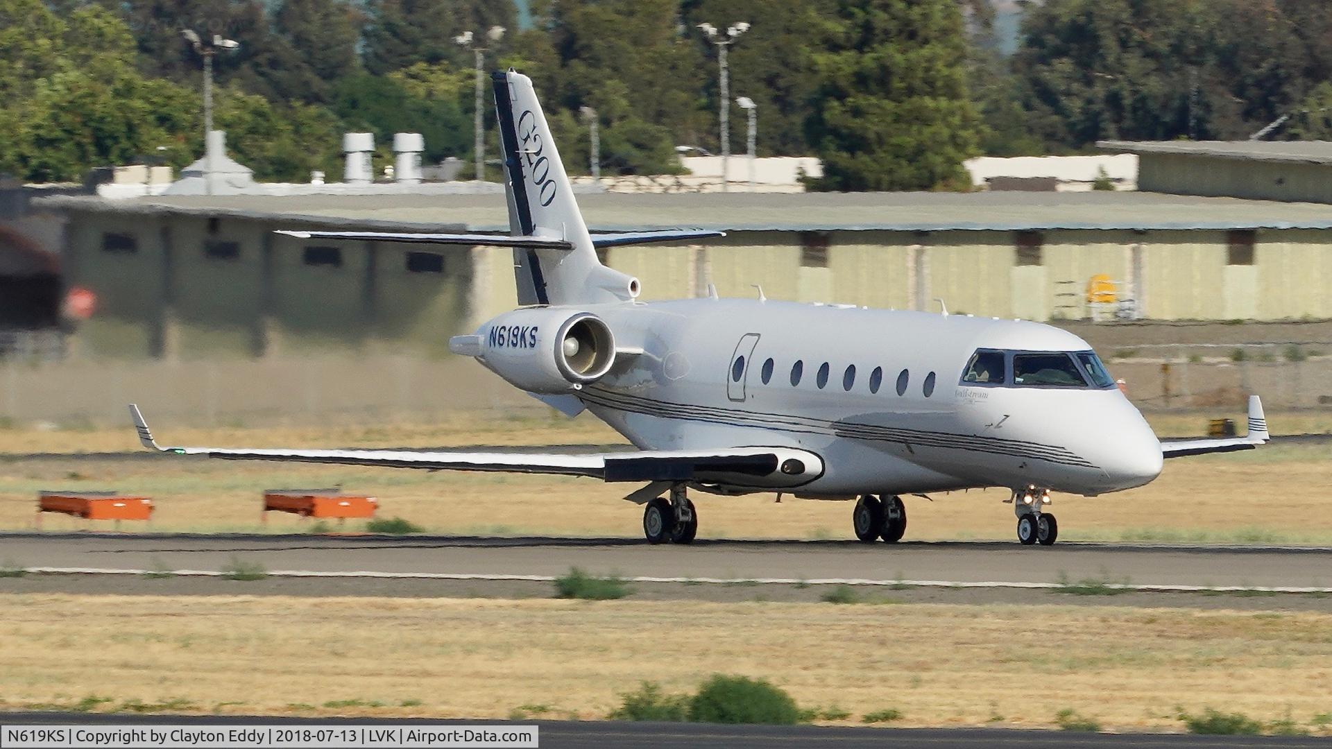 N619KS, 2006 Israel Aircraft Industries Gulfstream 200 C/N 151, Livermore Airport California 2018.