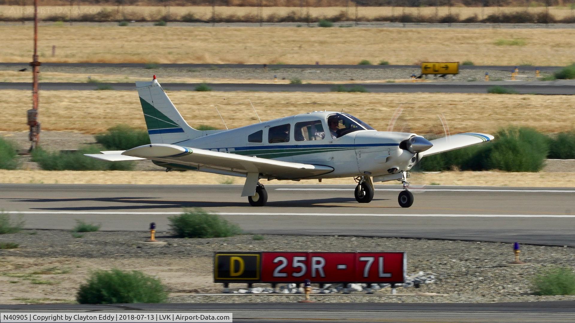 N40905, 1973 Piper PA-28R-200 C/N 28R-7435140, Livermore Airport California 2018.