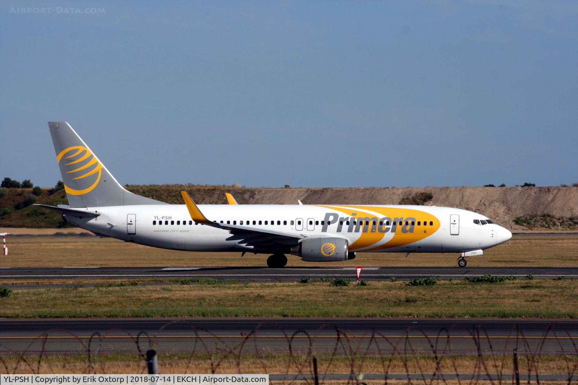 YL-PSH, 2005 Boeing 737-86N C/N 34247, YL-PSH taking off rw 22R