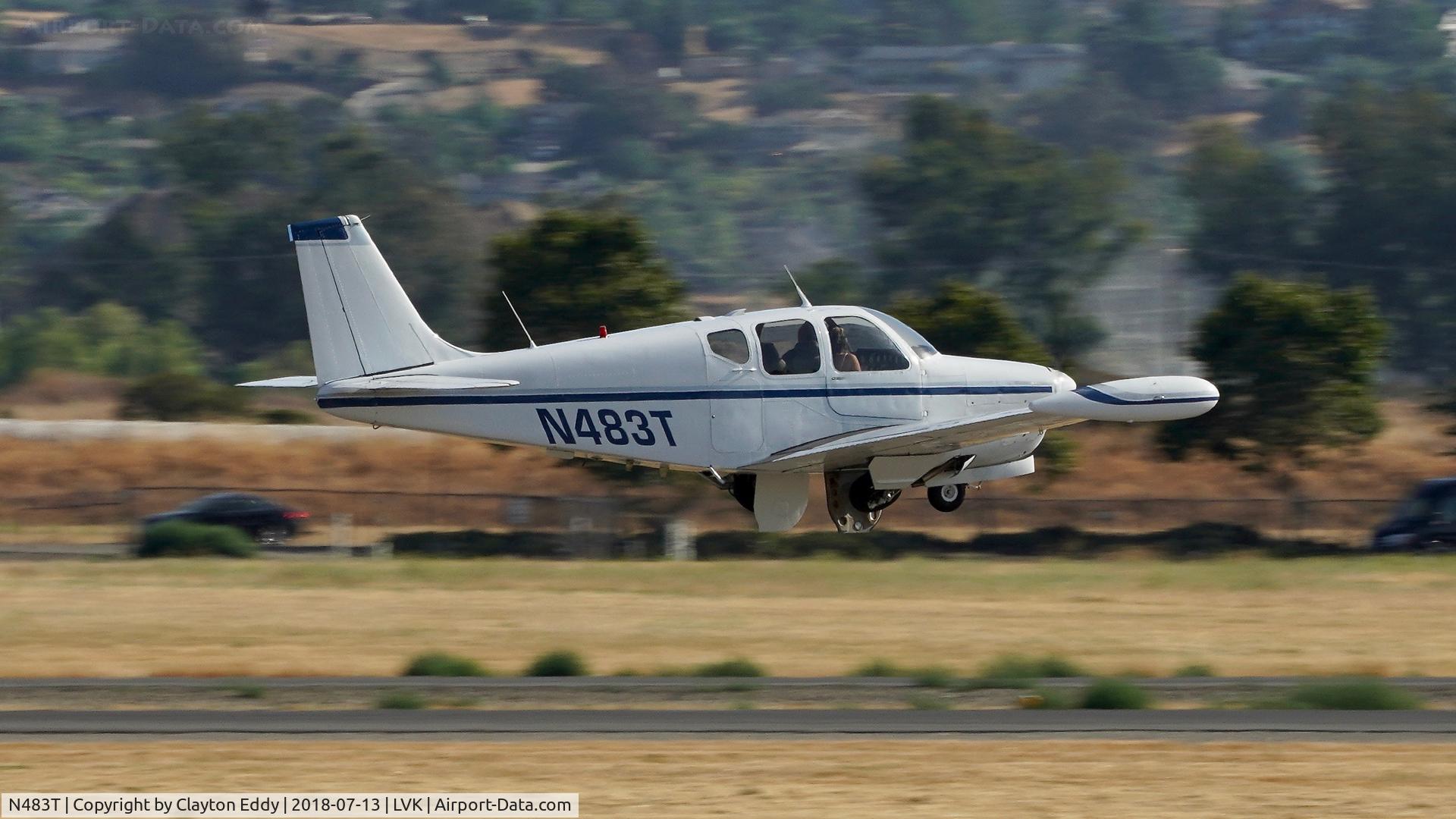 N483T, 1961 Beech 35-A33 Debonair C/N CD-314, Livermore Airport California 2018.