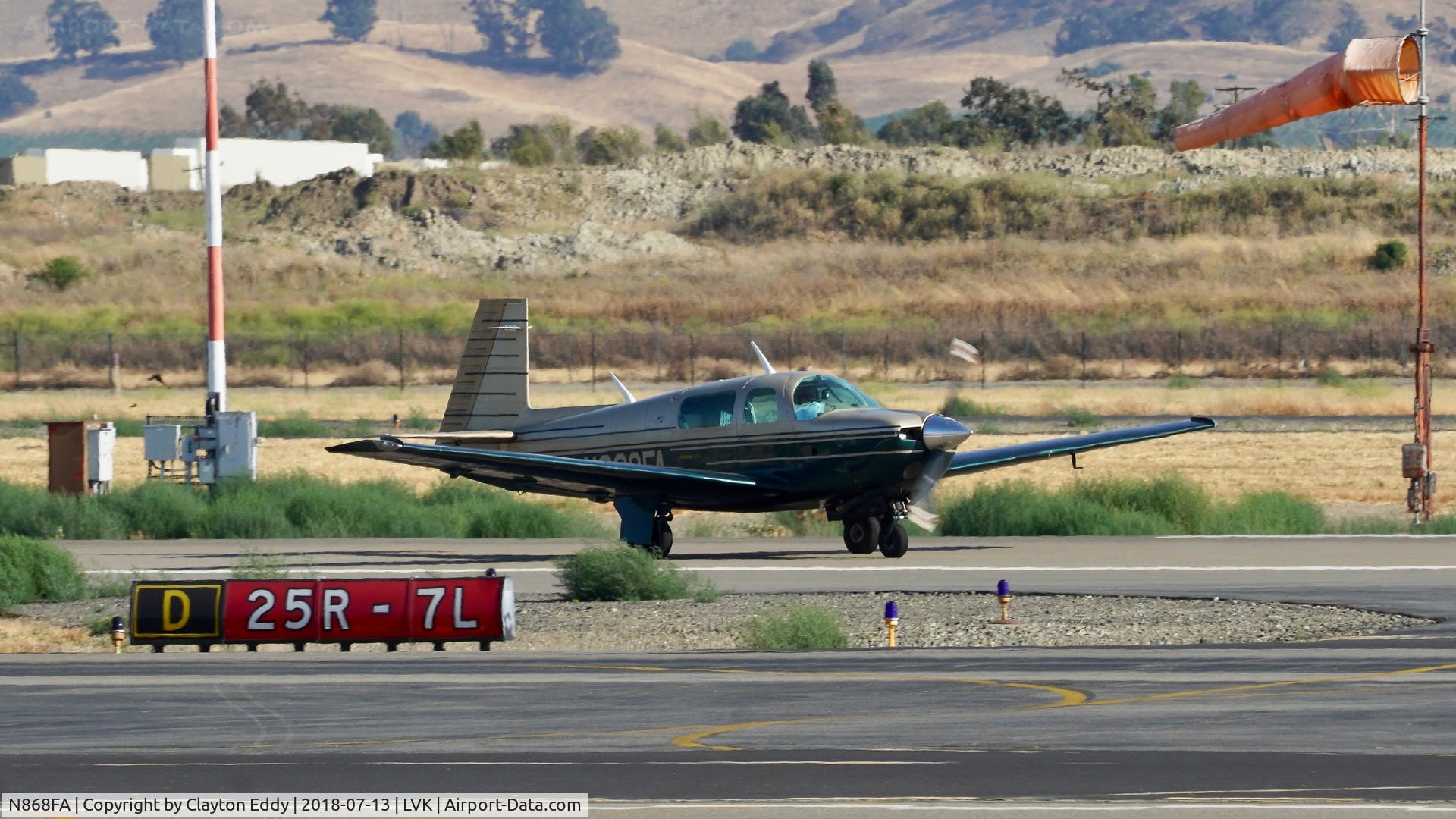 N868FA, Mooney M20J 201 C/N 24-0980, Livermore Airport California 2018.