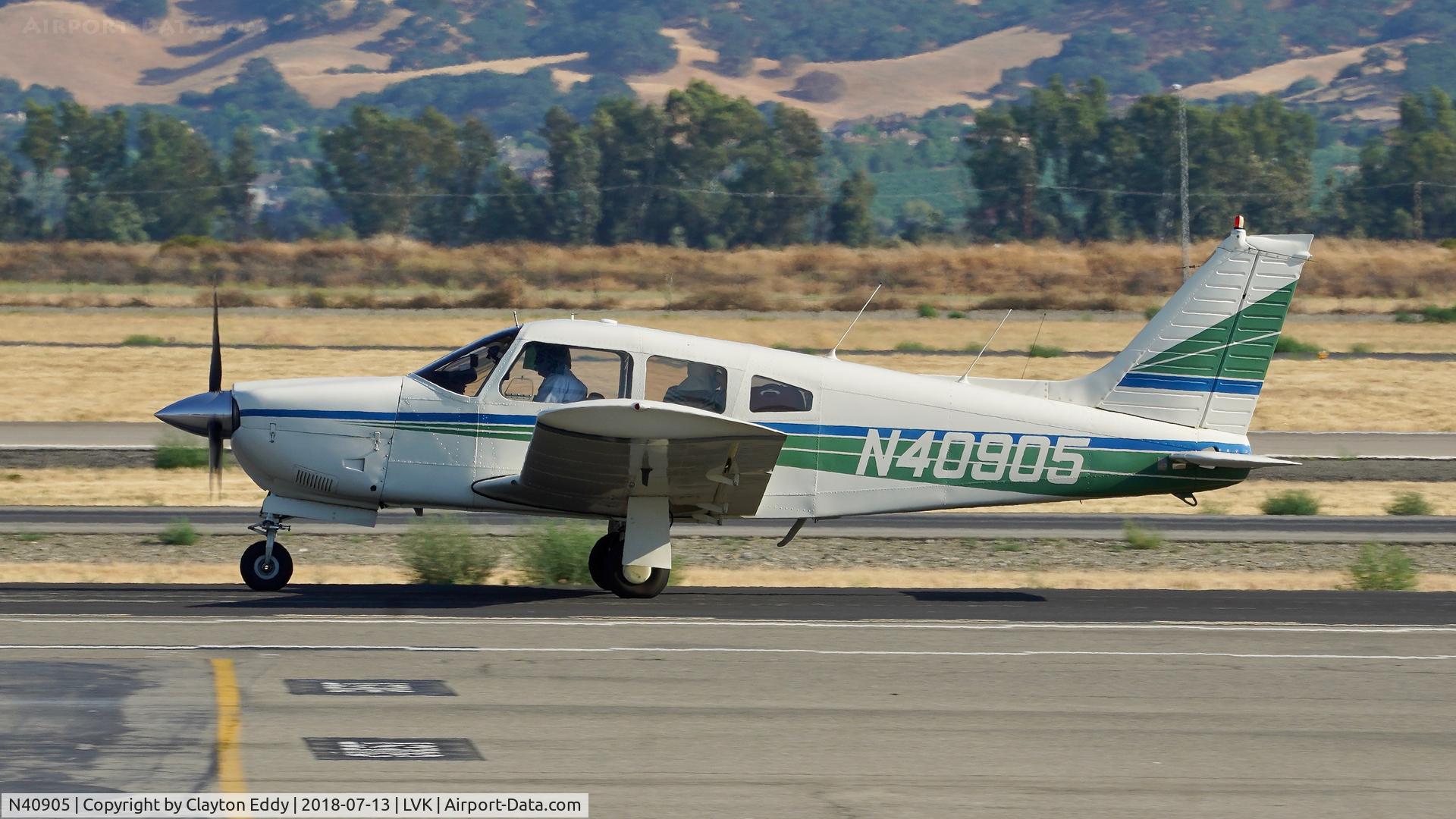 N40905, 1973 Piper PA-28R-200 C/N 28R-7435140, Livermore Airport California 2018.