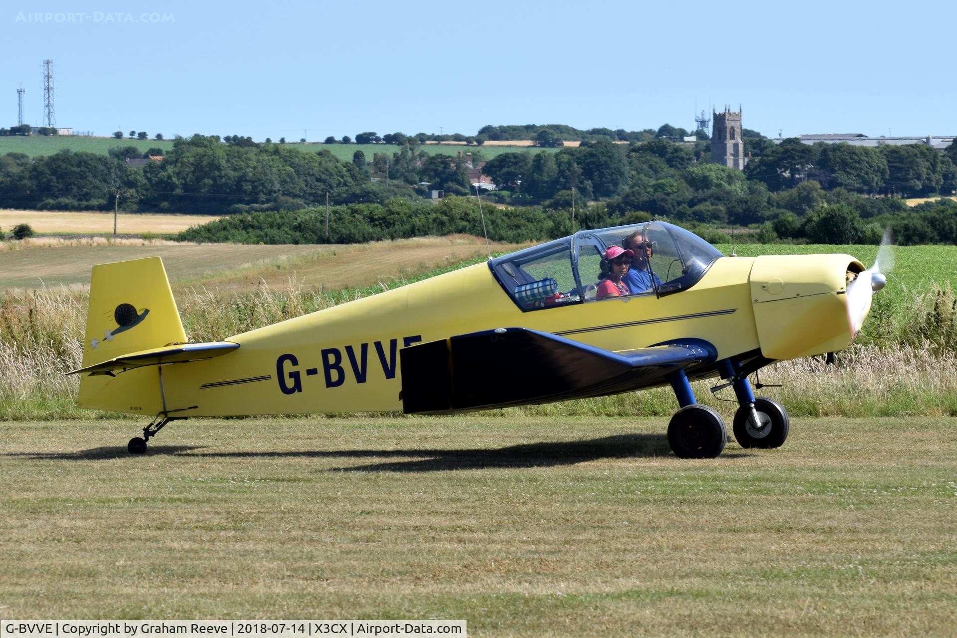 G-BVVE, 1961 Jodel D-112 C/N 1070, Just landed at Northrepps.