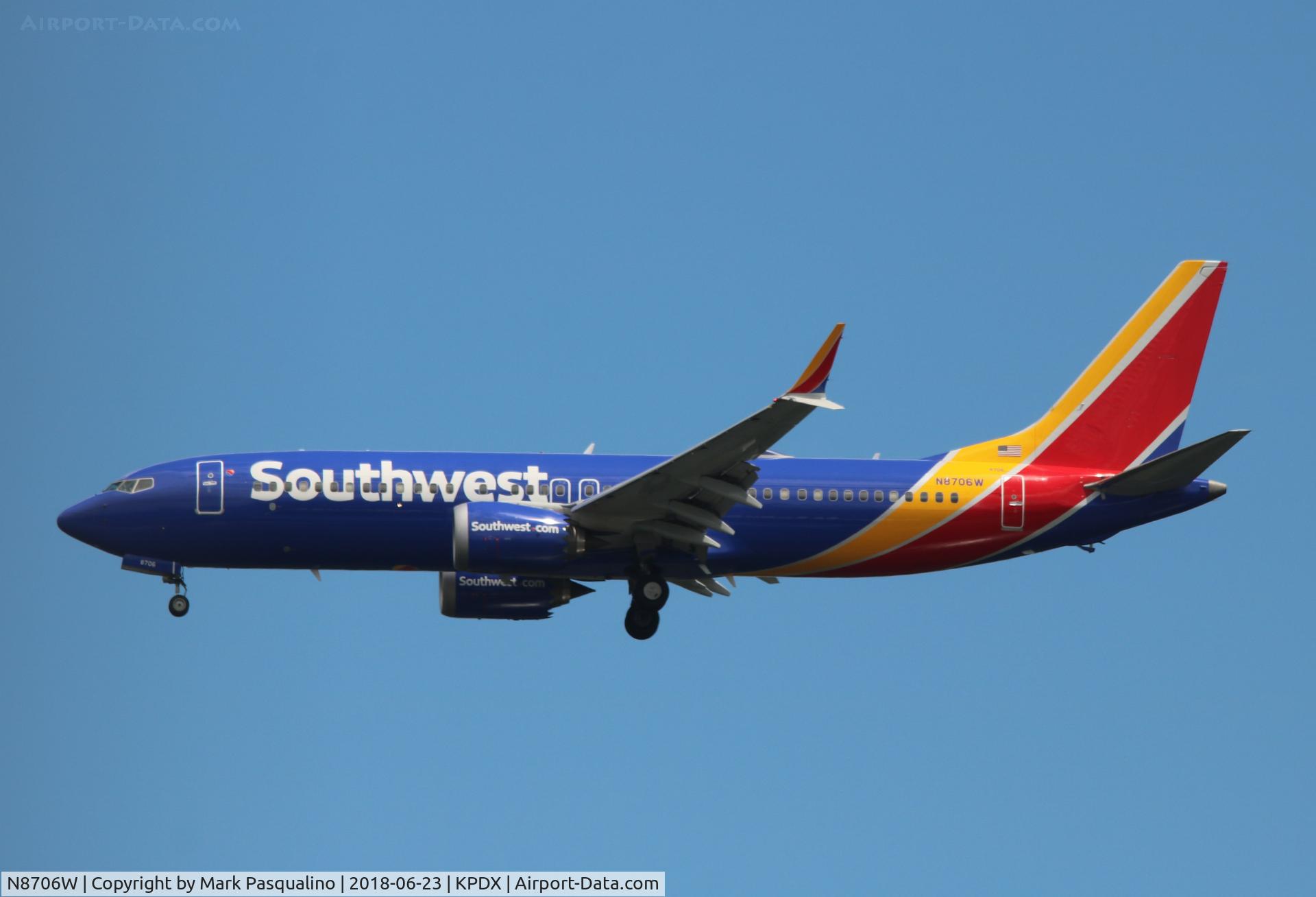 N8706W, 2017 Boeing 737-8 MAX C/N 42559, Boeing 737-8