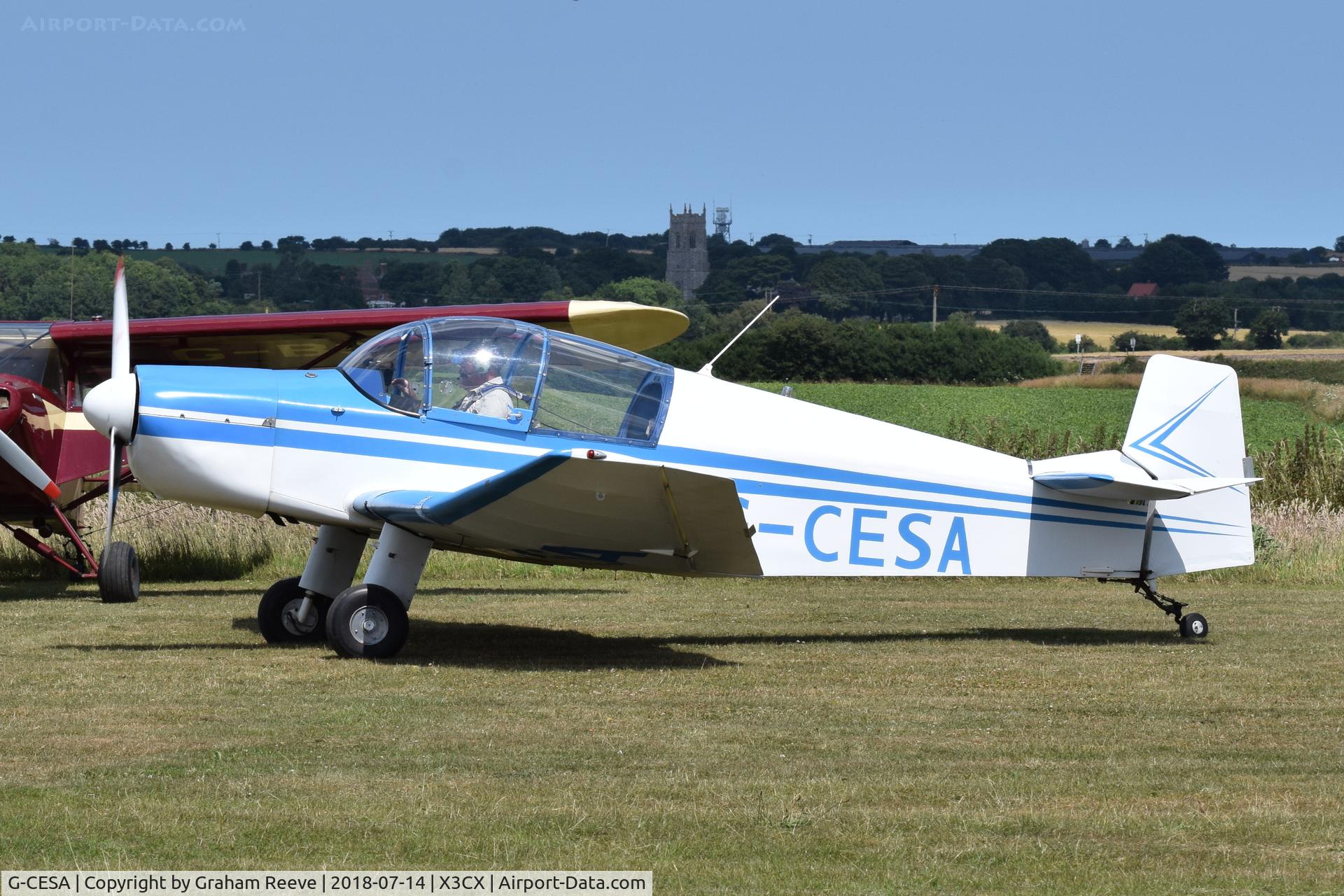 G-CESA, 2009 Jodel DR-1050 Ambassadeur C/N PFA 304-13753, Departing from Northrepps.