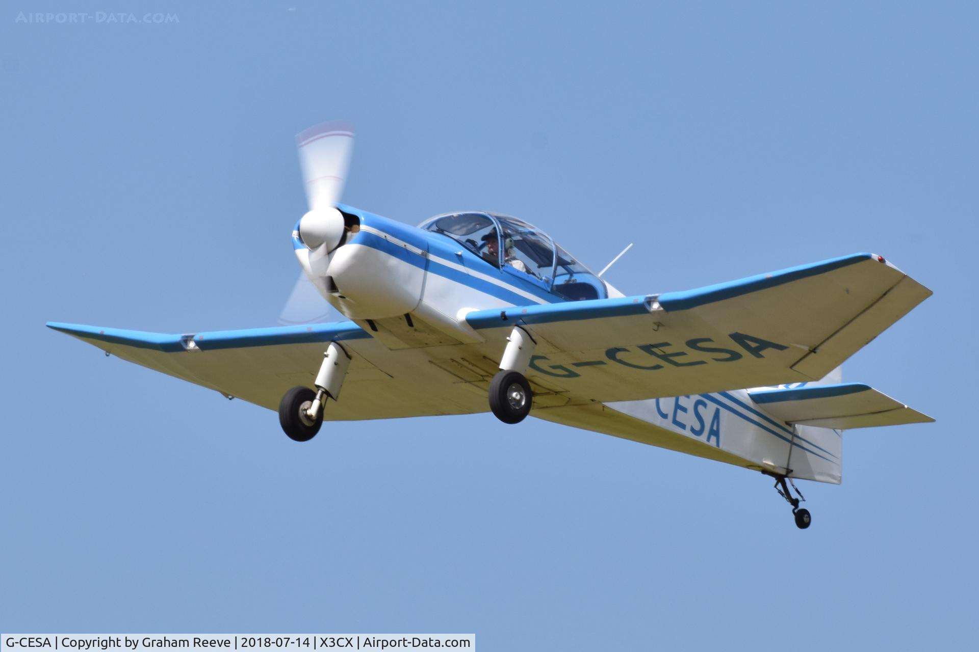 G-CESA, 2009 Jodel DR-1050 Ambassadeur C/N PFA 304-13753, Departing from Northrepps.