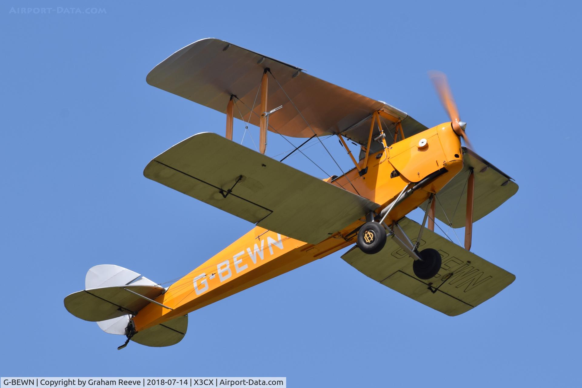G-BEWN, 1941 De Havilland Australia DH-82A Tiger Moth C/N DHA952, Departing from Northrepps.