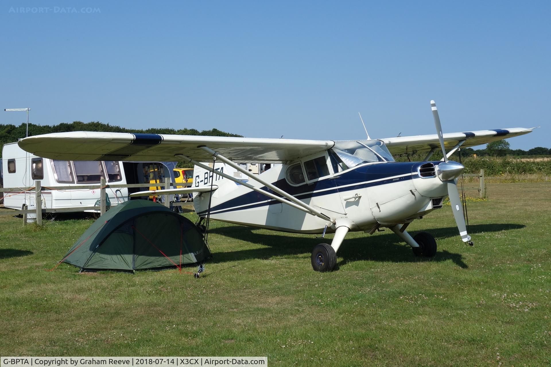 G-BPTA, 1947 Stinson 108-2 Voyager C/N 108-3429, Parked at Northrepps.
