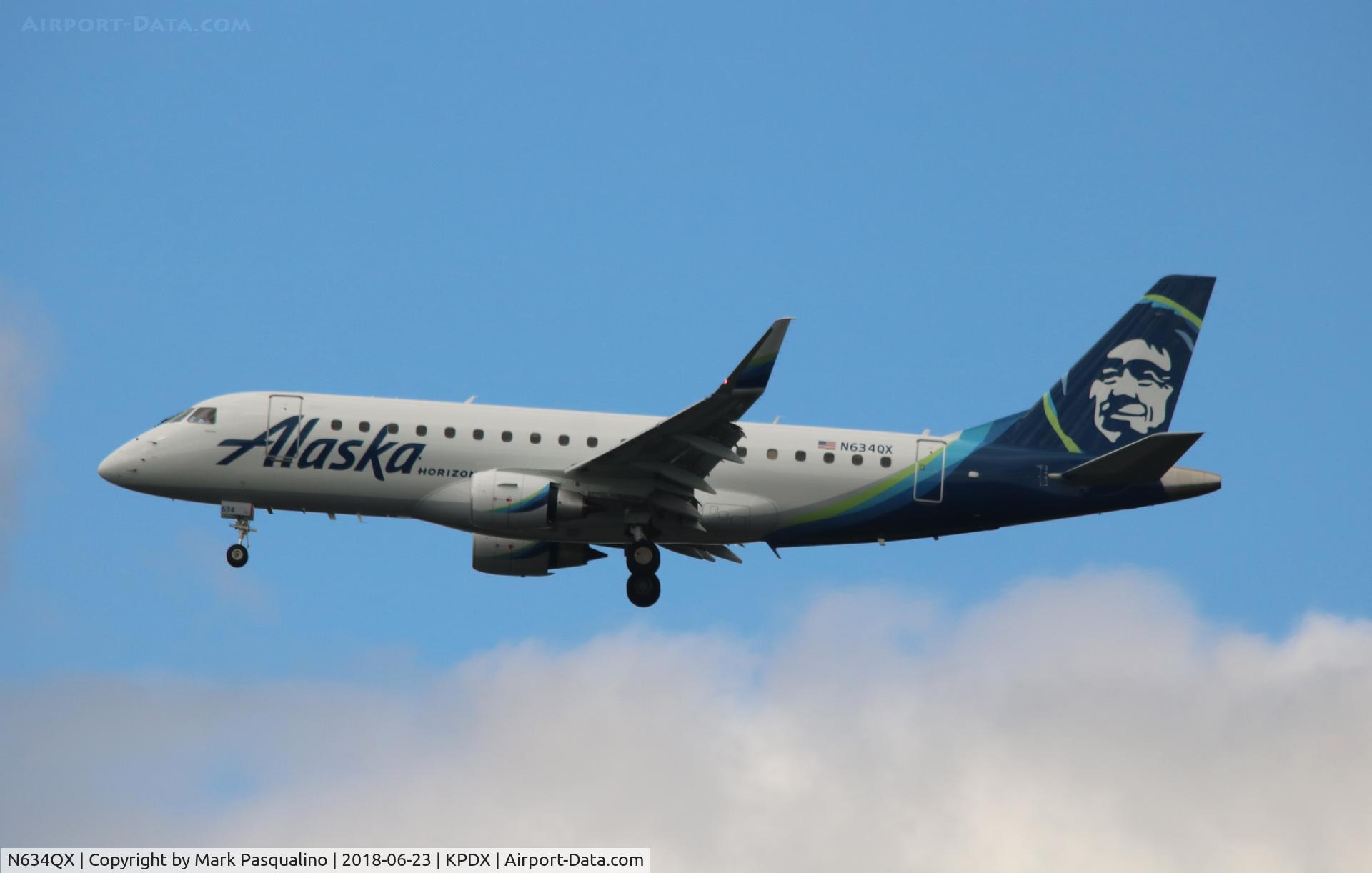 N634QX, 2018 Embraer 175LR (ERJ-170-200LR) C/N 17000726, ERJ 170-200 LR