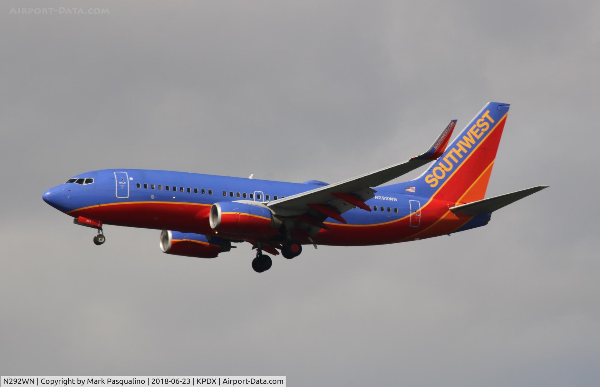 N292WN, 2007 Boeing 737-7H4 C/N 32538, Boeing 737-700