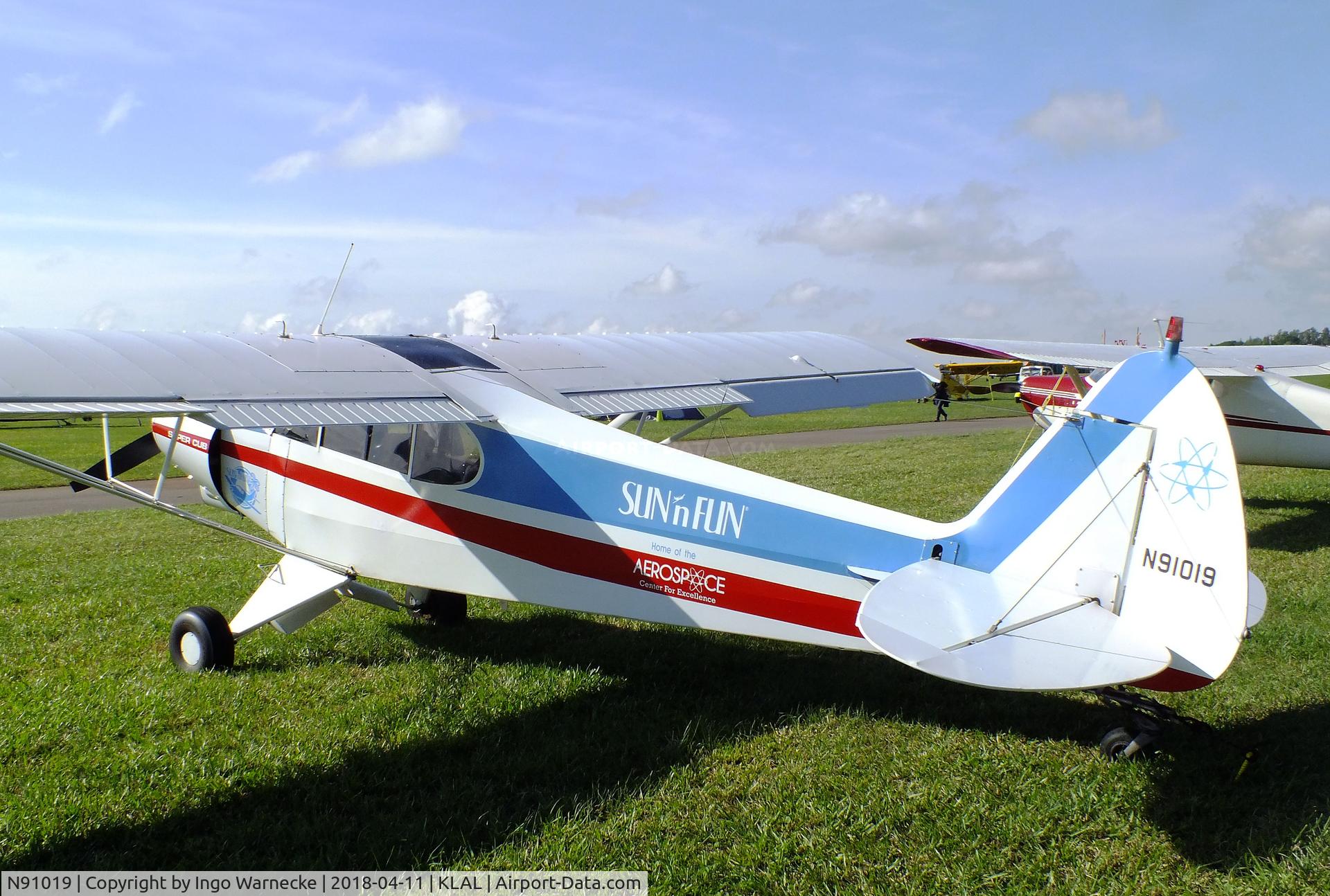 N91019, 1981 Piper PA-18-150 Super Cub C/N 18-8109063, Piper PA-18-150 Super Cub at 2018 Sun 'n Fun, Lakeland FL