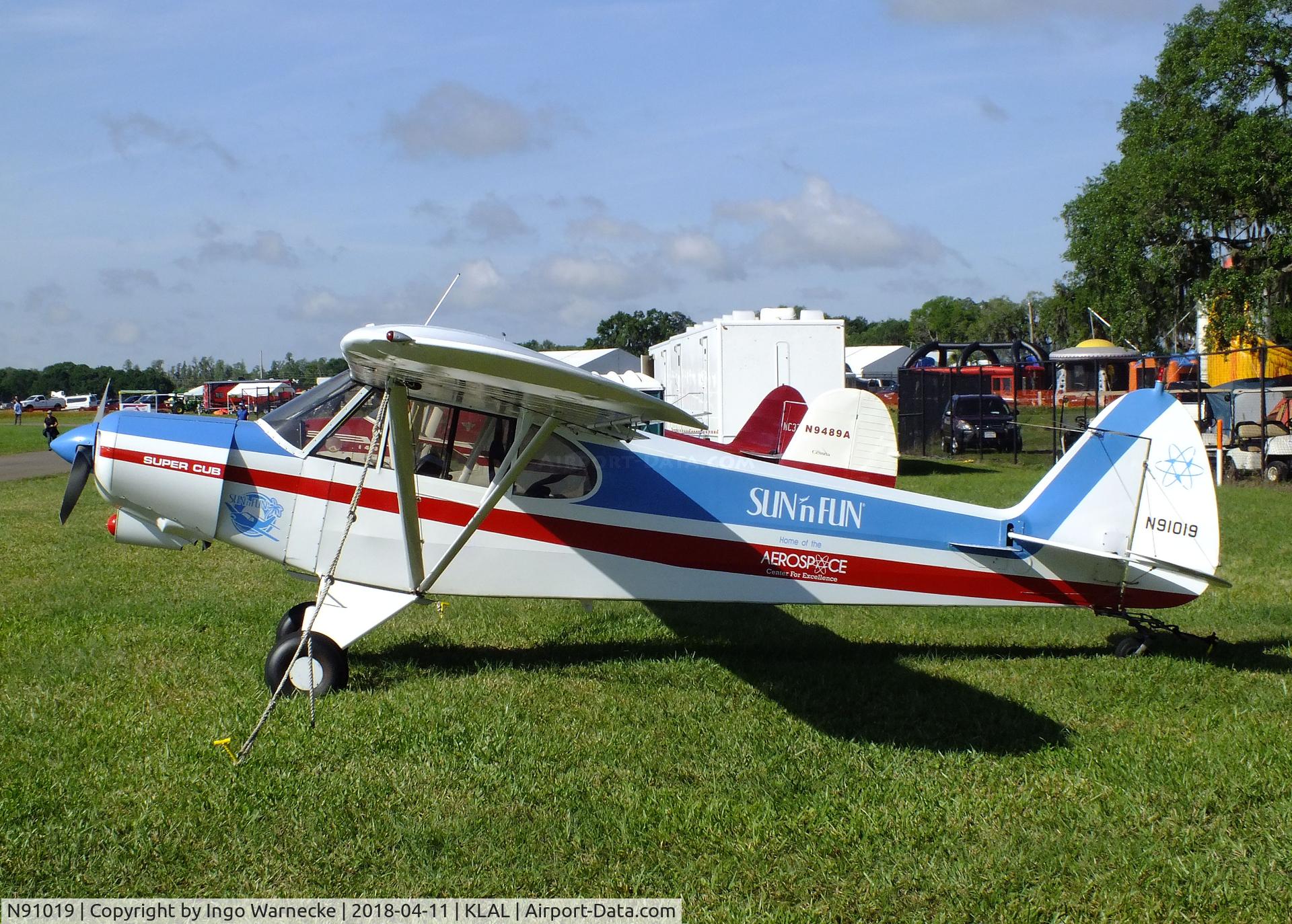 N91019, 1981 Piper PA-18-150 Super Cub C/N 18-8109063, Piper PA-18-150 Super Cub at 2018 Sun 'n Fun, Lakeland FLkla