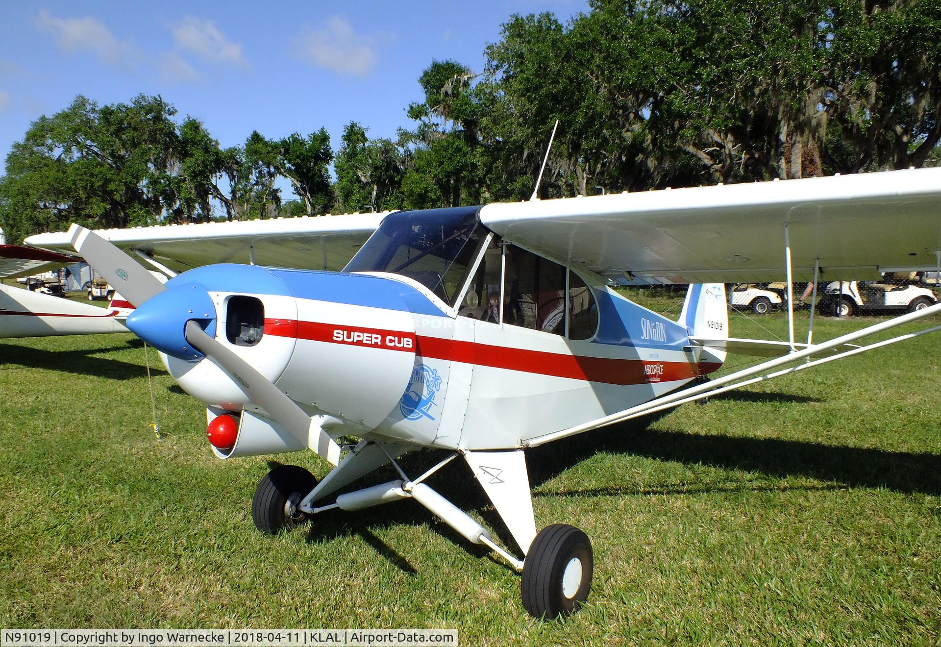 N91019, 1981 Piper PA-18-150 Super Cub C/N 18-8109063, Piper PA-18-150 Super Cub at 2018 Sun 'n Fun, Lakeland FL