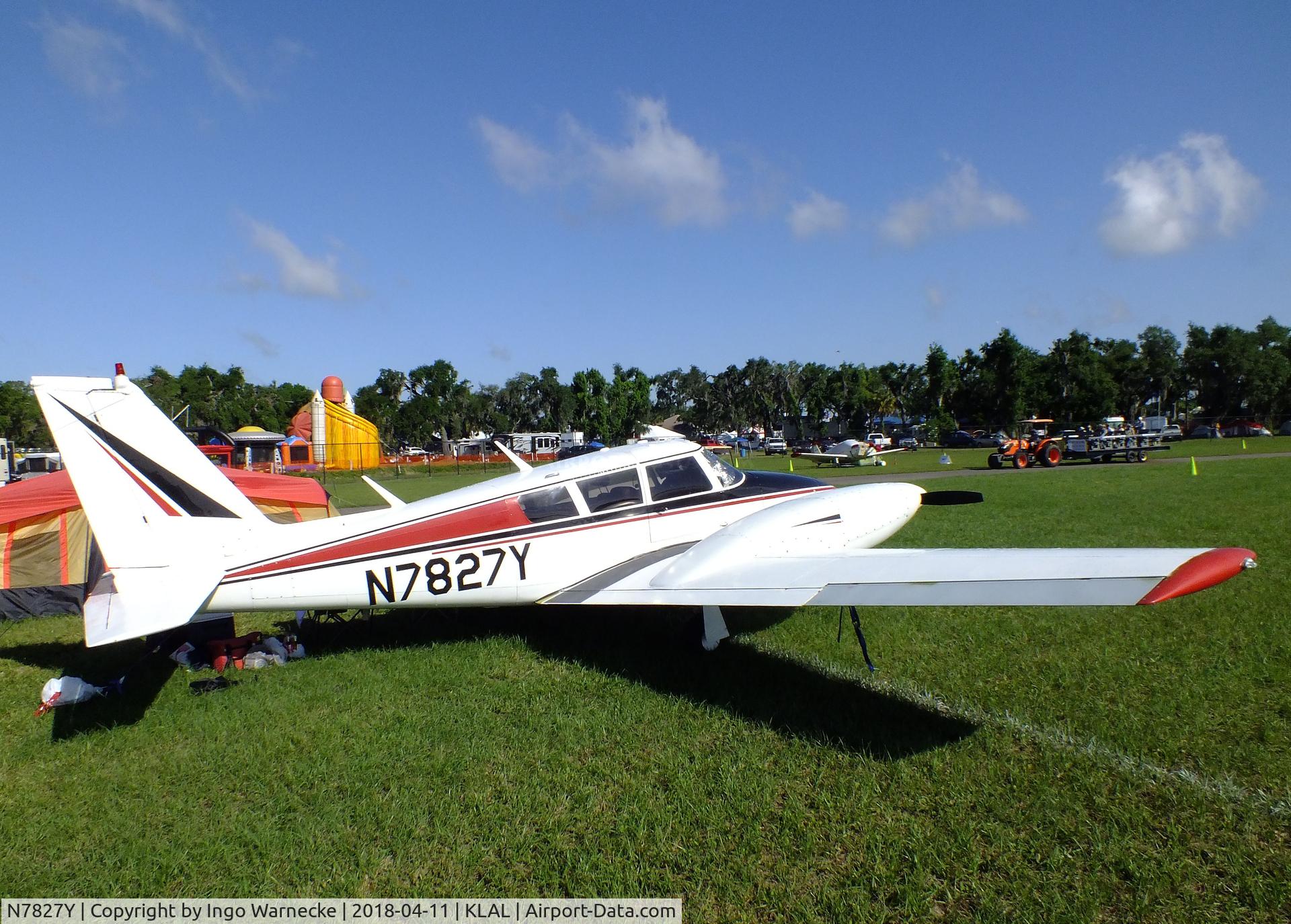 N7827Y, 1965 Piper PA-30 Twin Comanche C/N 30-902, Piper PA-30 Twin Comanche at 2018 Sun 'n Fun, Lakeland FL