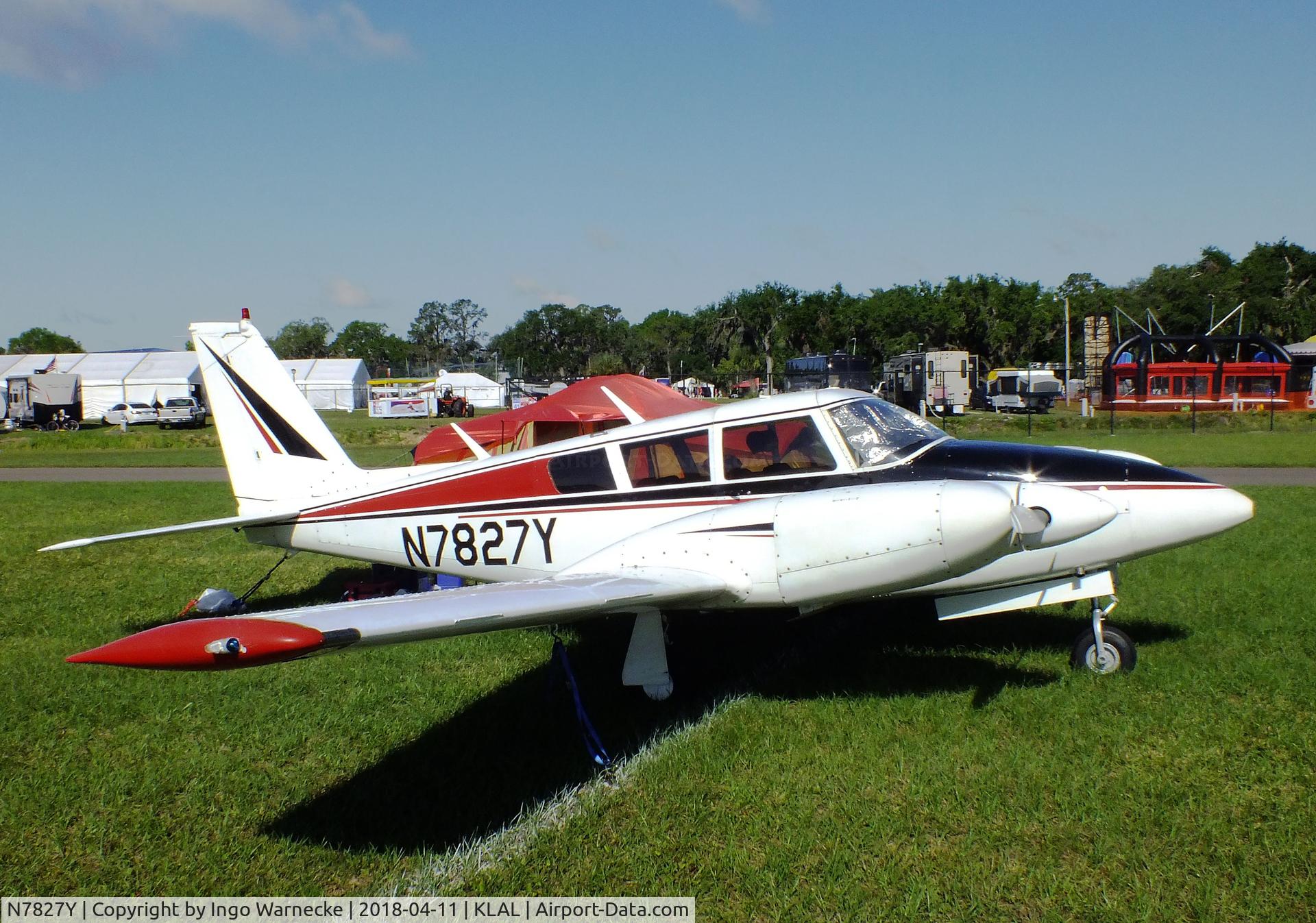N7827Y, 1965 Piper PA-30 Twin Comanche C/N 30-902, Piper PA-30 Twin Comanche at 2018 Sun 'n Fun, Lakeland FL