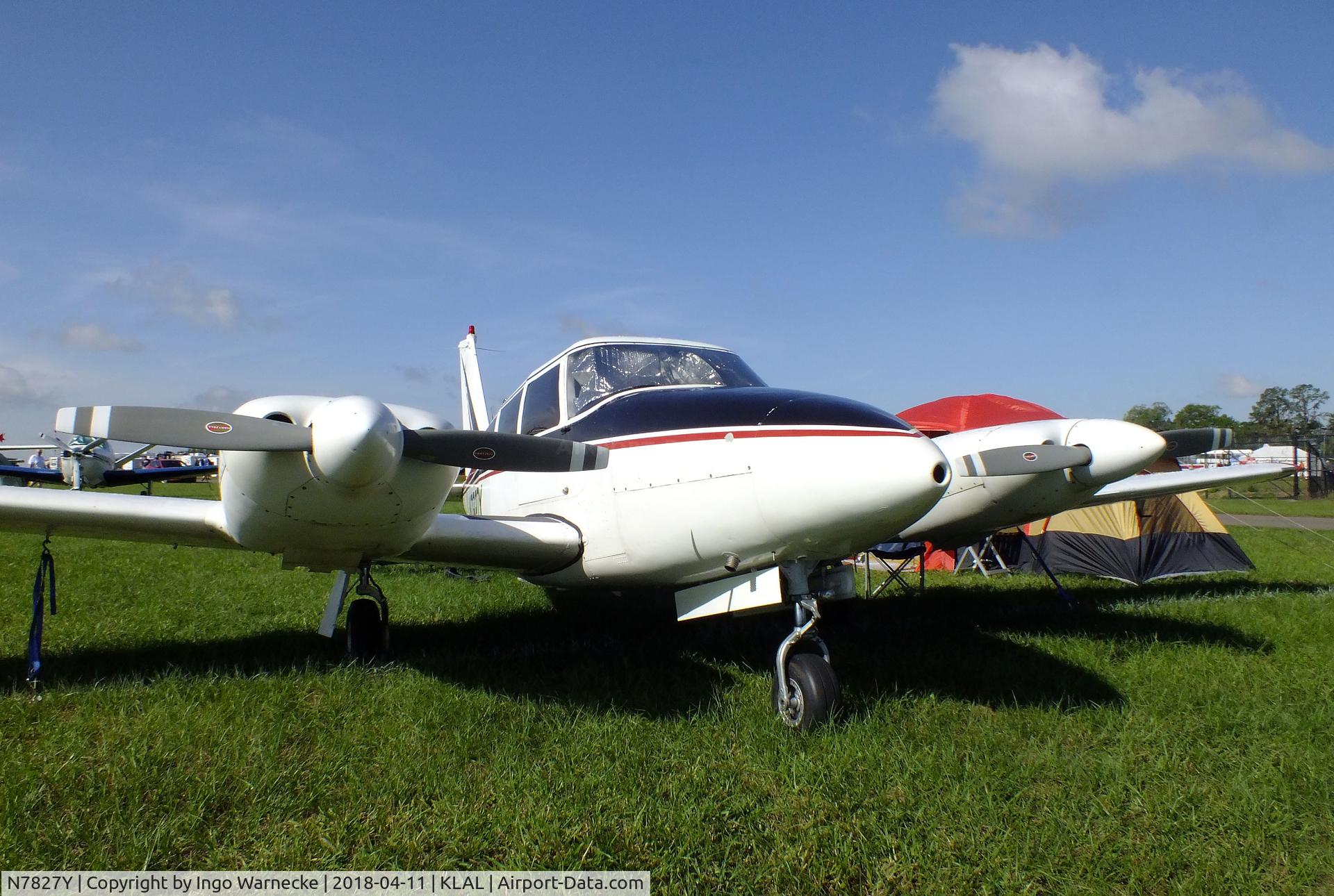 N7827Y, 1965 Piper PA-30 Twin Comanche C/N 30-902, Piper PA-30 Twin Comanche at 2018 Sun 'n Fun, Lakeland FL