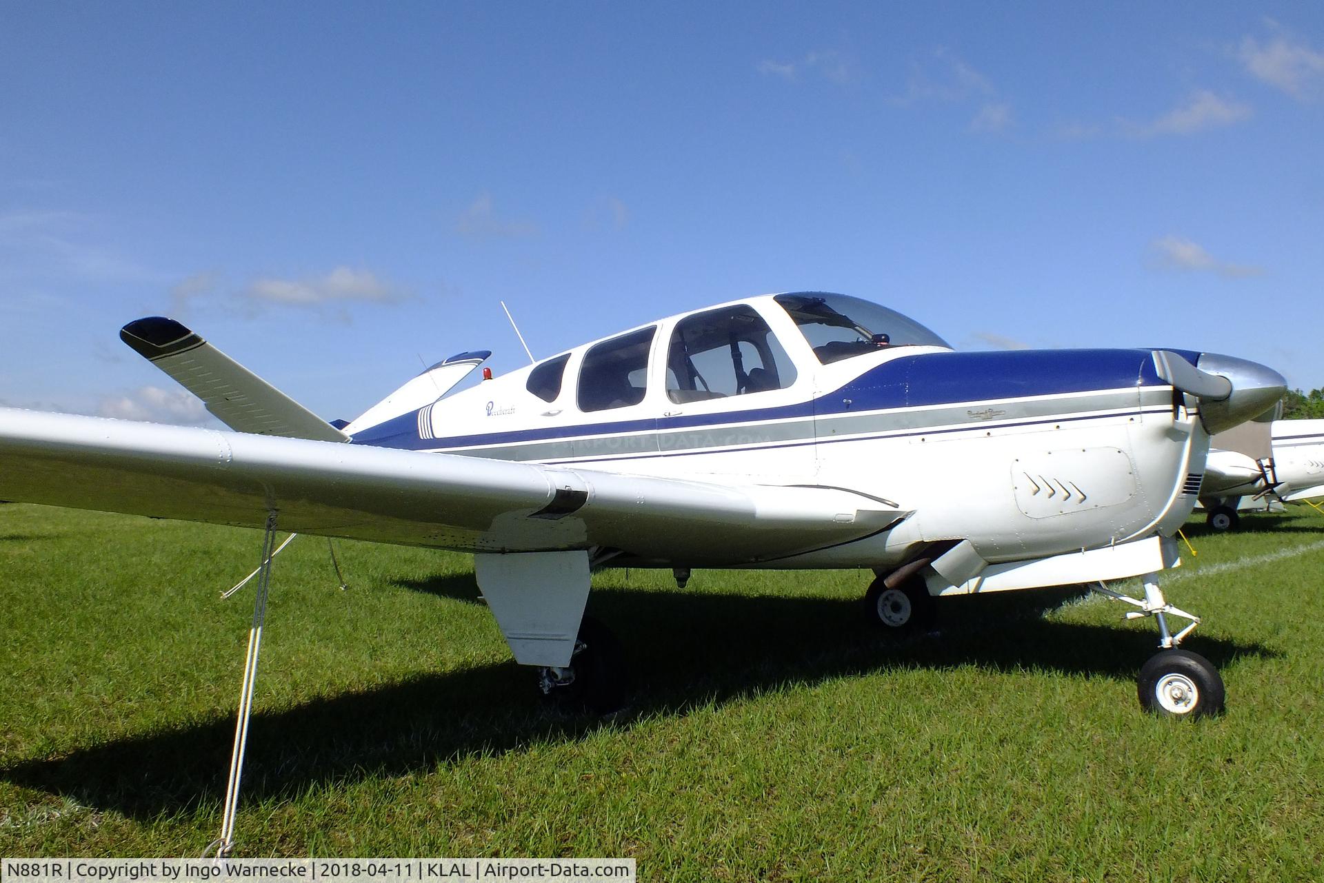 N881R, 1960 Beech M35 Bonanza C/N D-6290, Beechcraft M35 Bonanza at 2018 Sun 'n Fun, Lakeland FL