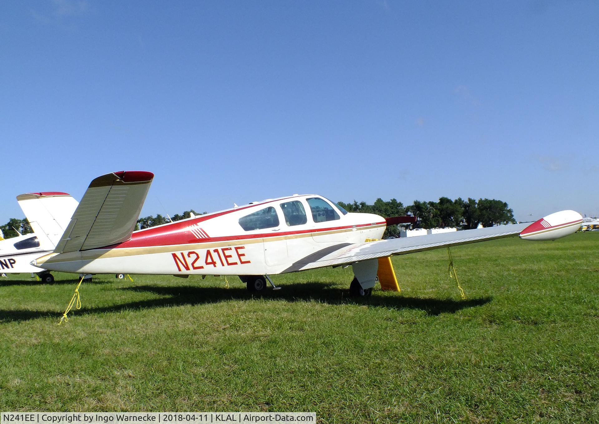 N241EE, 1951 Beech C35 Bonanza C/N D-3072, Beechcraft C35 Bonanza at 2018 Sun 'n Fun, Lakeland FL