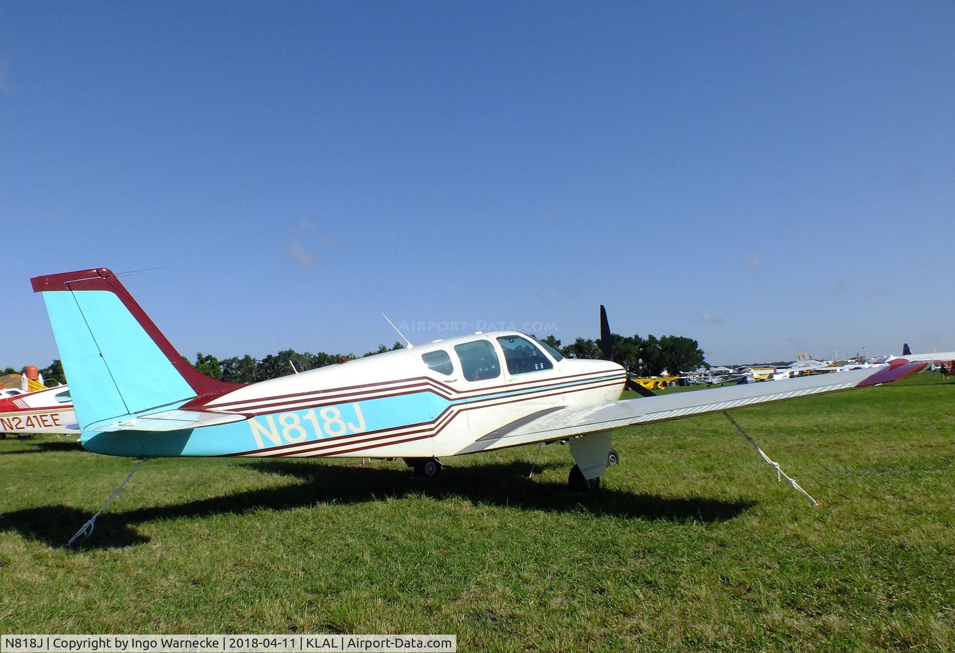 N818J, 1962 Beech 35-B33 Debonair C/N CD-477, Beechcraft 35-B33 Debonair at 2018 Sun 'n Fun, Lakeland FL