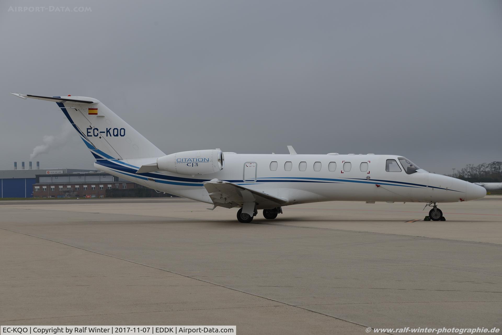 EC-KQO, 2008 Cessna 525B CitationJet CJ3 C/N 525B-0234, Cessna 525B CitationJet CJ3 - TAG Aviation Espania - 525B0234 - EC-KQO - 07.11.2017 - CGN