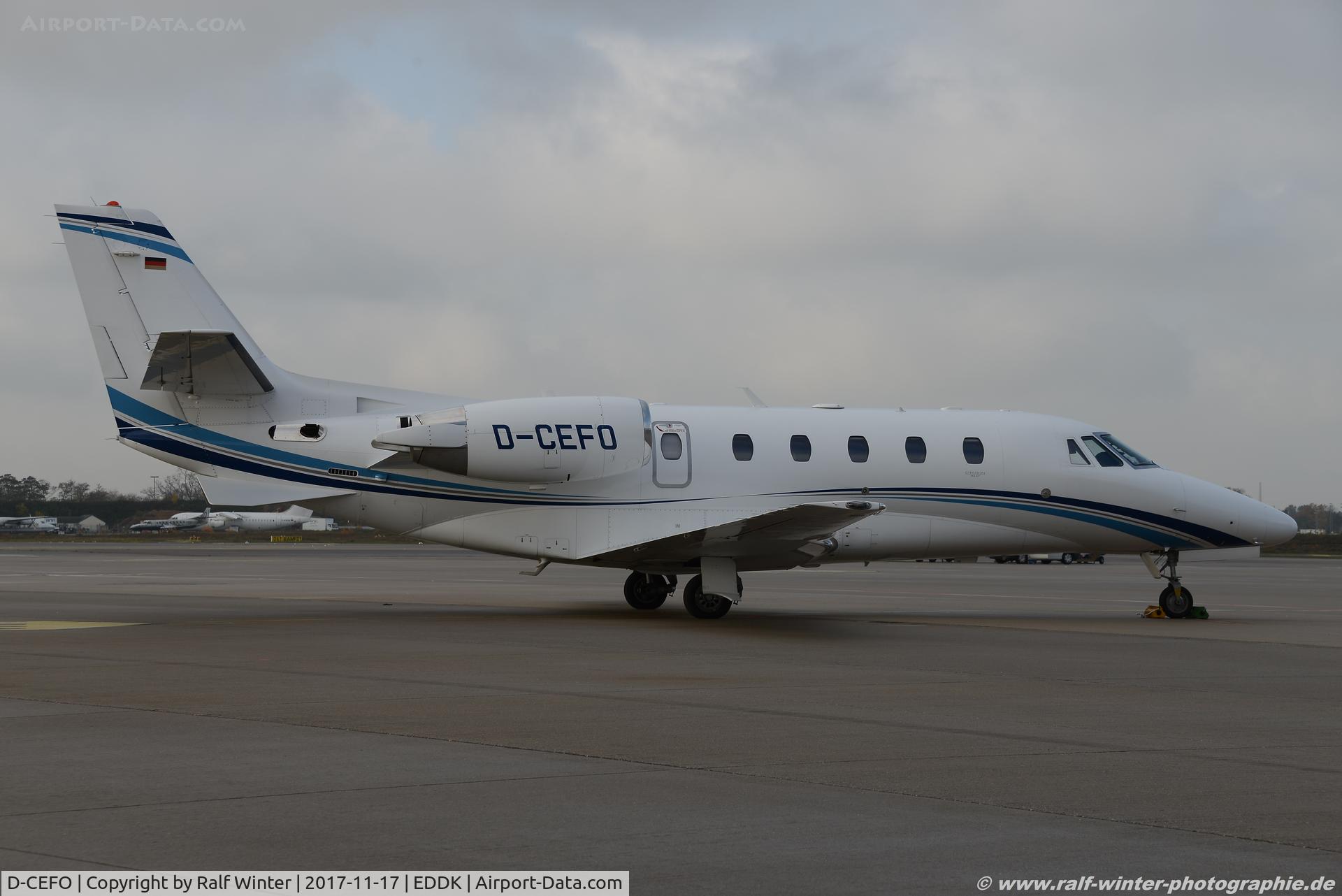 D-CEFO, 2011 Cessna 560XL Citation Excel XLS+ C/N 560-6082, Cessna 560XL Citation XLS+ - AHO Air Hamburg - 5606082 - D-CEFO - 17.11.2017 - CGN