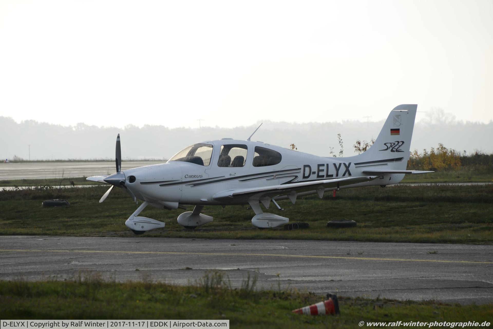 D-ELYX, Cirrus SR22 C/N 0595, Cirrus Design SR-22 - Private - 0595 - D-ELYX - 17.11.2017 - CGN