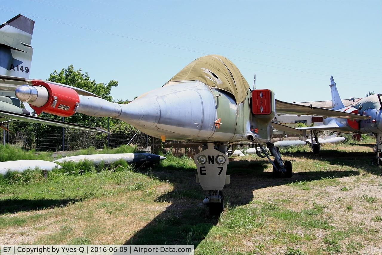 E7, Sepecat Jaguar E C/N E7, Sepecat Jaguar E, preserved at les amis de la 5ème escadre Museum, Orange