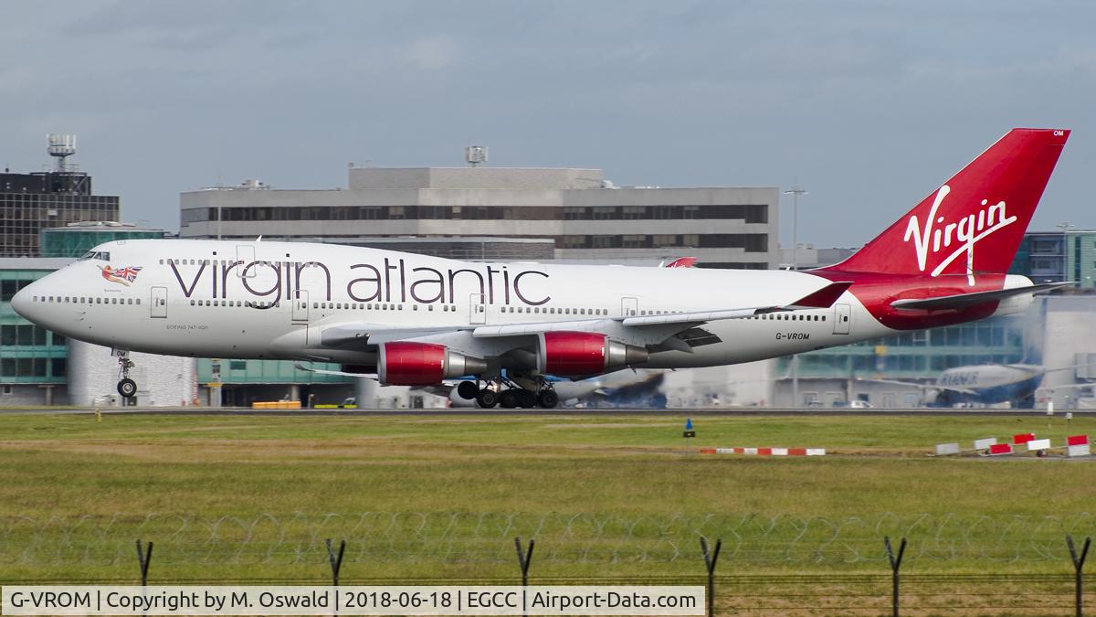 G-VROM, 2001 Boeing 747-443 C/N 32339, Arrival 23R in the morning