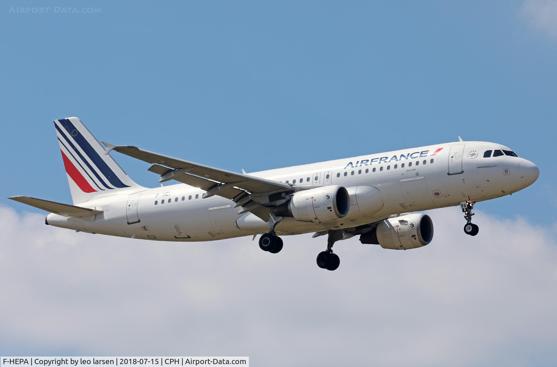 F-HEPA, 2009 Airbus A320-214 C/N 4139, Copenhagen 15.7.2018 L/D R-04L