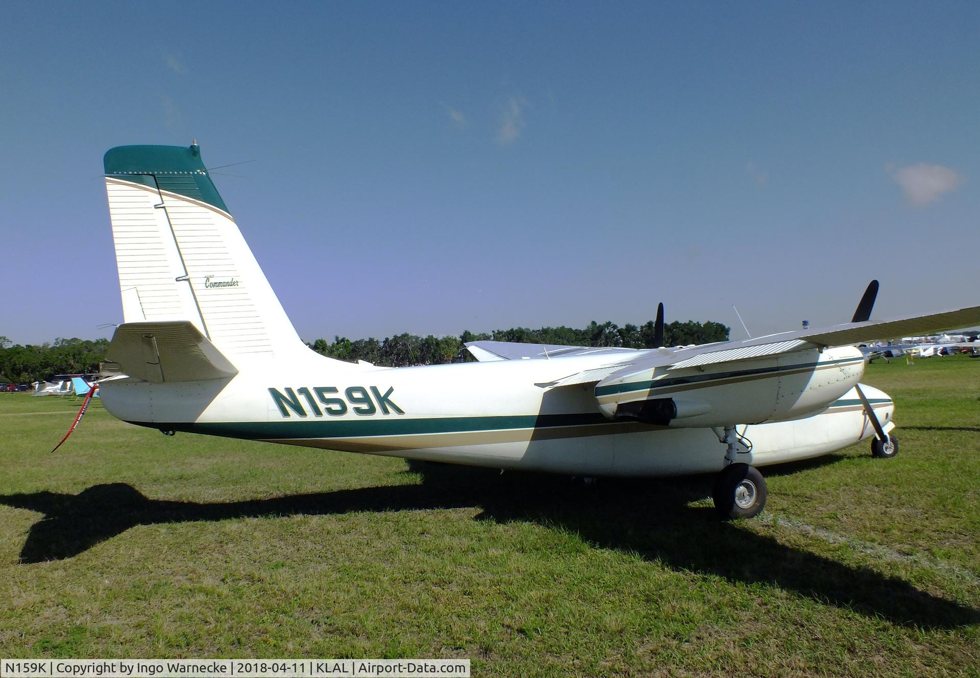 N159K, 1959 Aero Commander 500 C/N 751, Aero Commander 500 at 2018 Sun 'n Fun, Lakeland FL