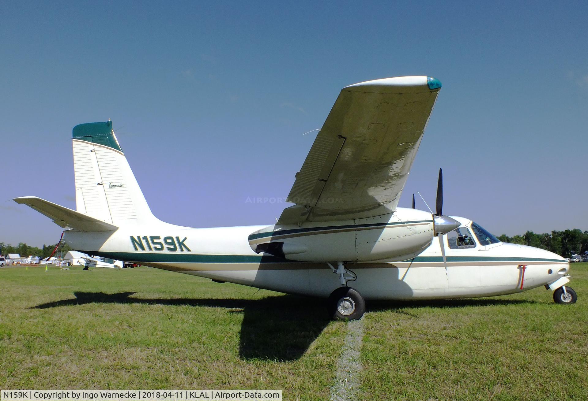 N159K, 1959 Aero Commander 500 C/N 751, Aero Commander 500 at 2018 Sun 'n Fun, Lakeland FL