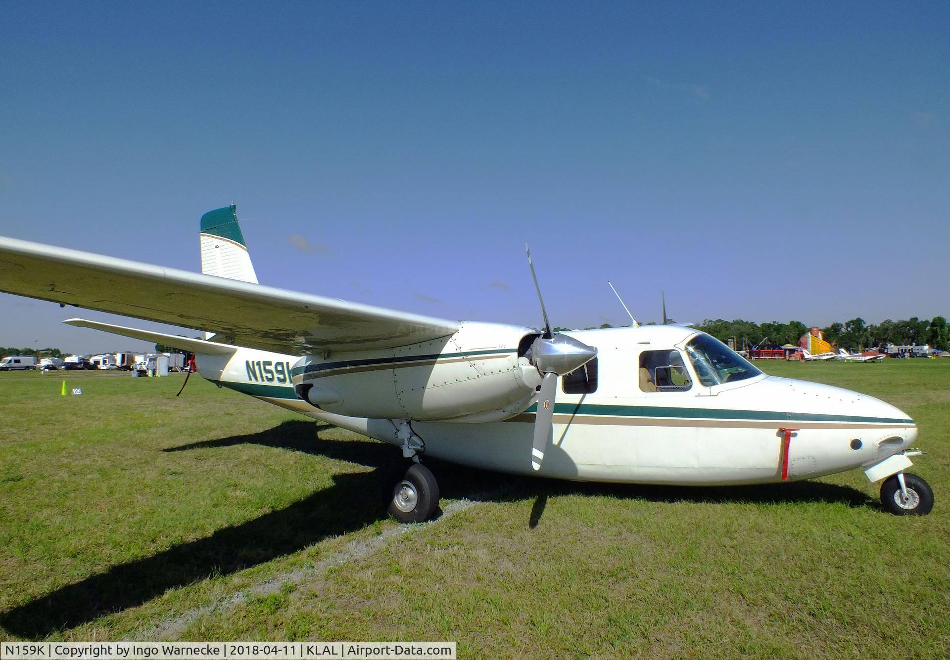 N159K, 1959 Aero Commander 500 C/N 751, Aero Commander 500 at 2018 Sun 'n Fun, Lakeland FL