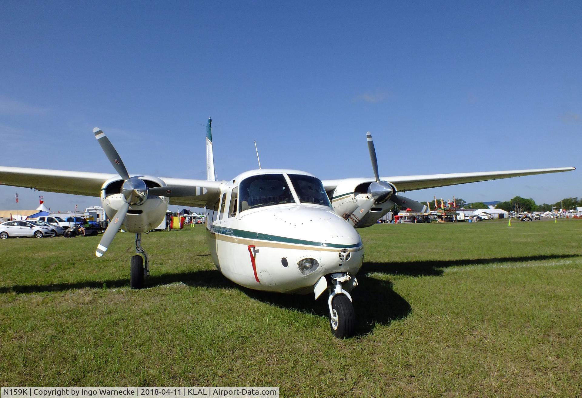 N159K, 1959 Aero Commander 500 C/N 751, Aero Commander 500 at 2018 Sun 'n Fun, Lakeland FL