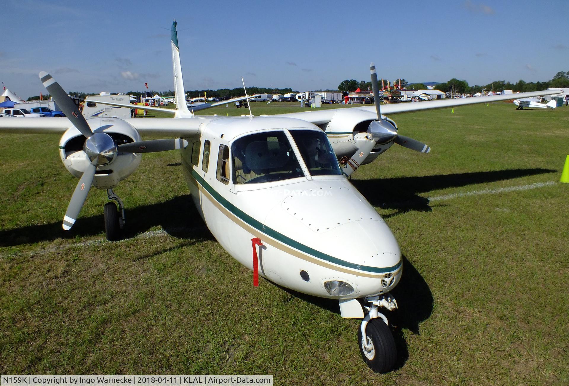 N159K, 1959 Aero Commander 500 C/N 751, Aero Commander 500 at 2018 Sun 'n Fun, Lakeland FL