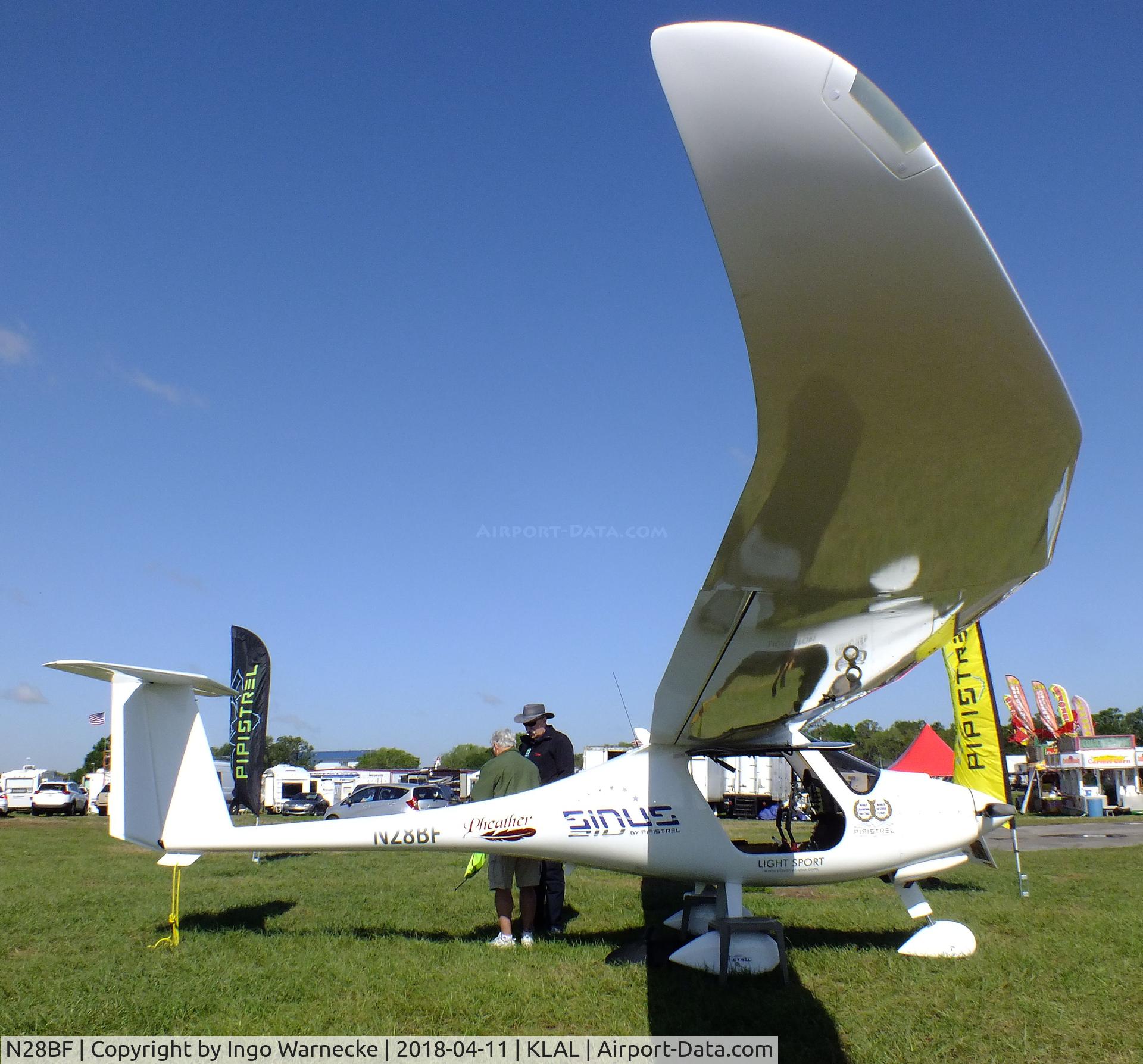 N28BF, 2017 Pipistrel Sinus 912 LSA C/N 845, Pipistrel Sinus 912 LSA at 2018 Sun 'n Fun, Lakeland FL