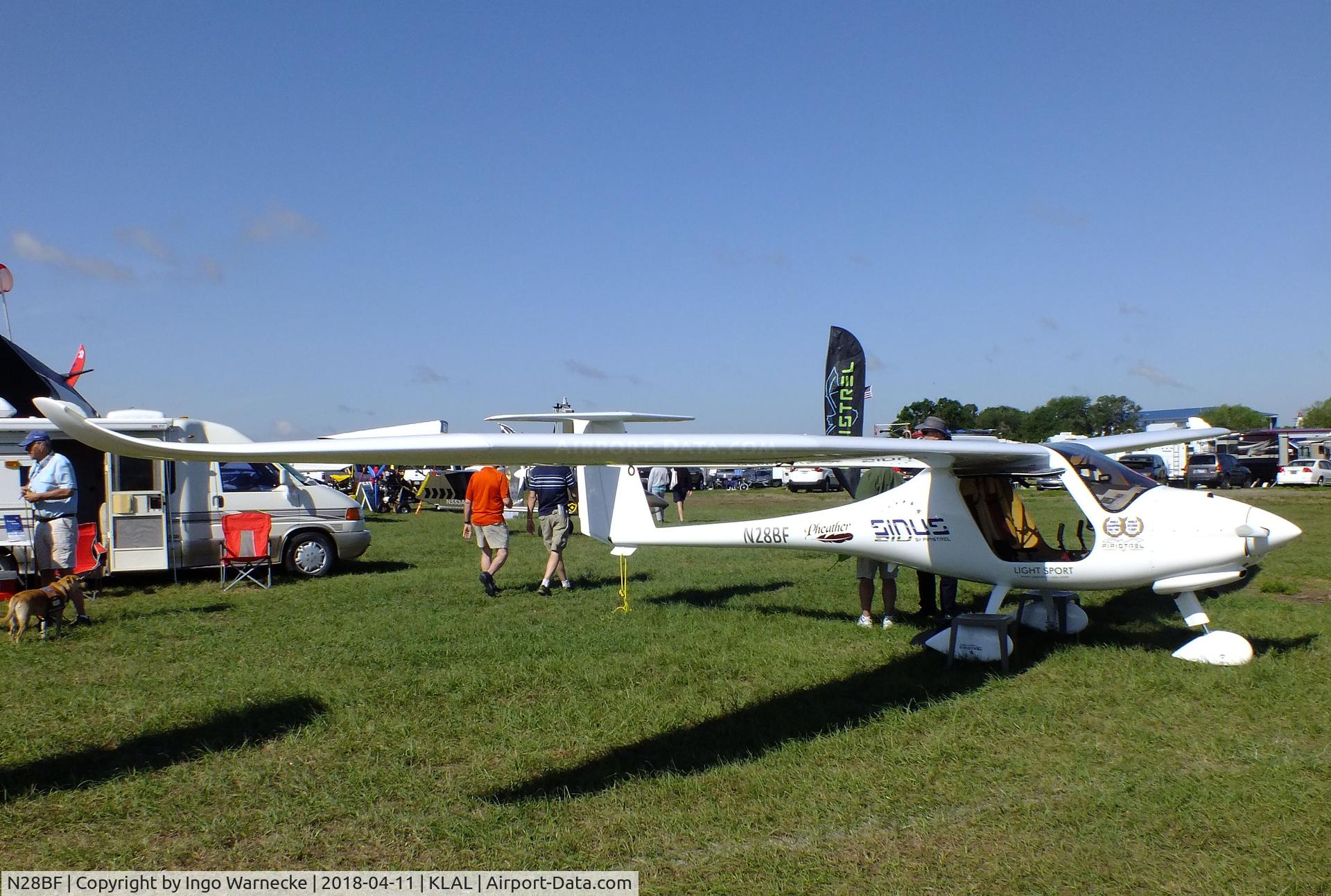 N28BF, 2017 Pipistrel Sinus 912 LSA C/N 845, Pipistrel Sinus 912 LSA at 2018 Sun 'n Fun, Lakeland FL